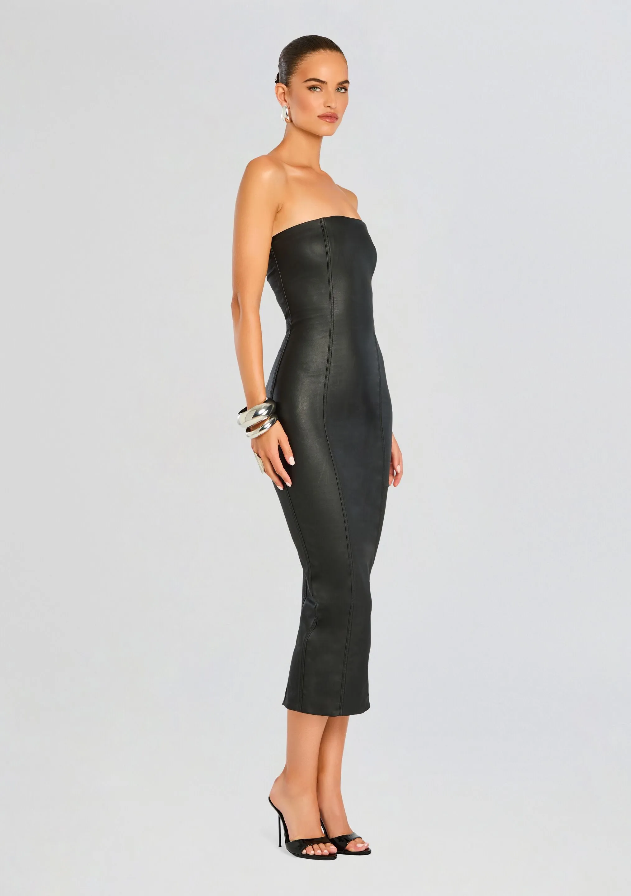 Adalaide Coated Midi Dress sold by Retrofete product image thumbnail 3