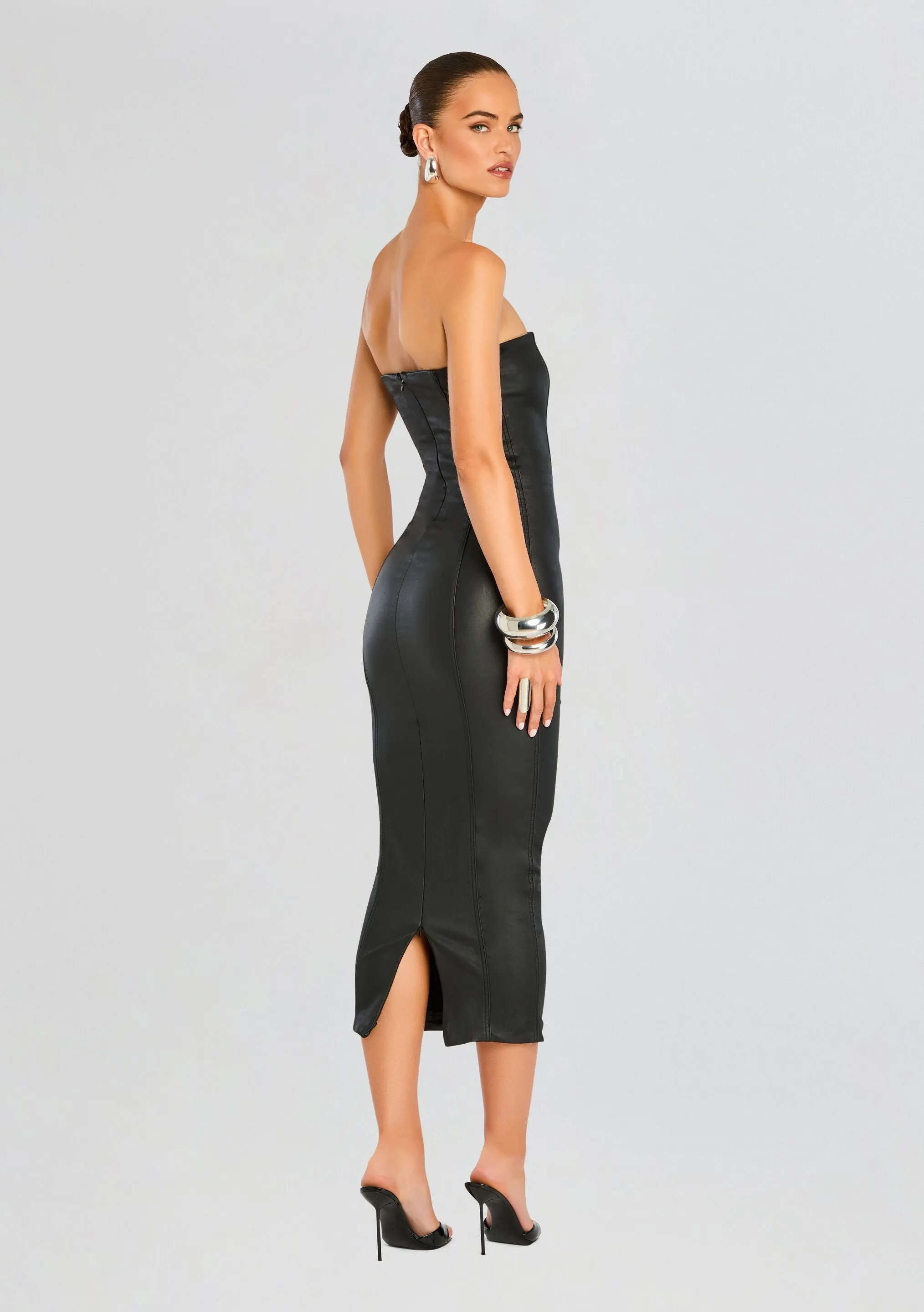 Adalaide Coated Midi Dress sold by Retrofete product image thumbnail 4