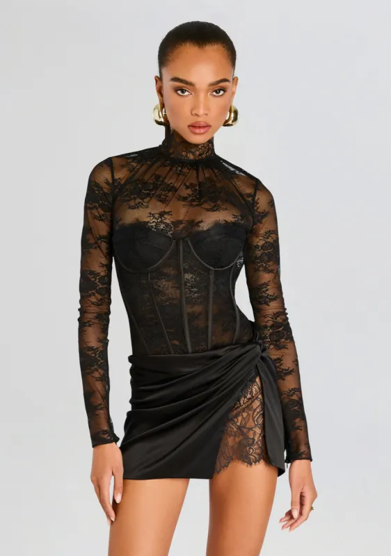 Valentina Lace Bodysuit made by Retrofete
