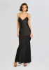 Vienna Satin Maxi Dress sold by Retrofete