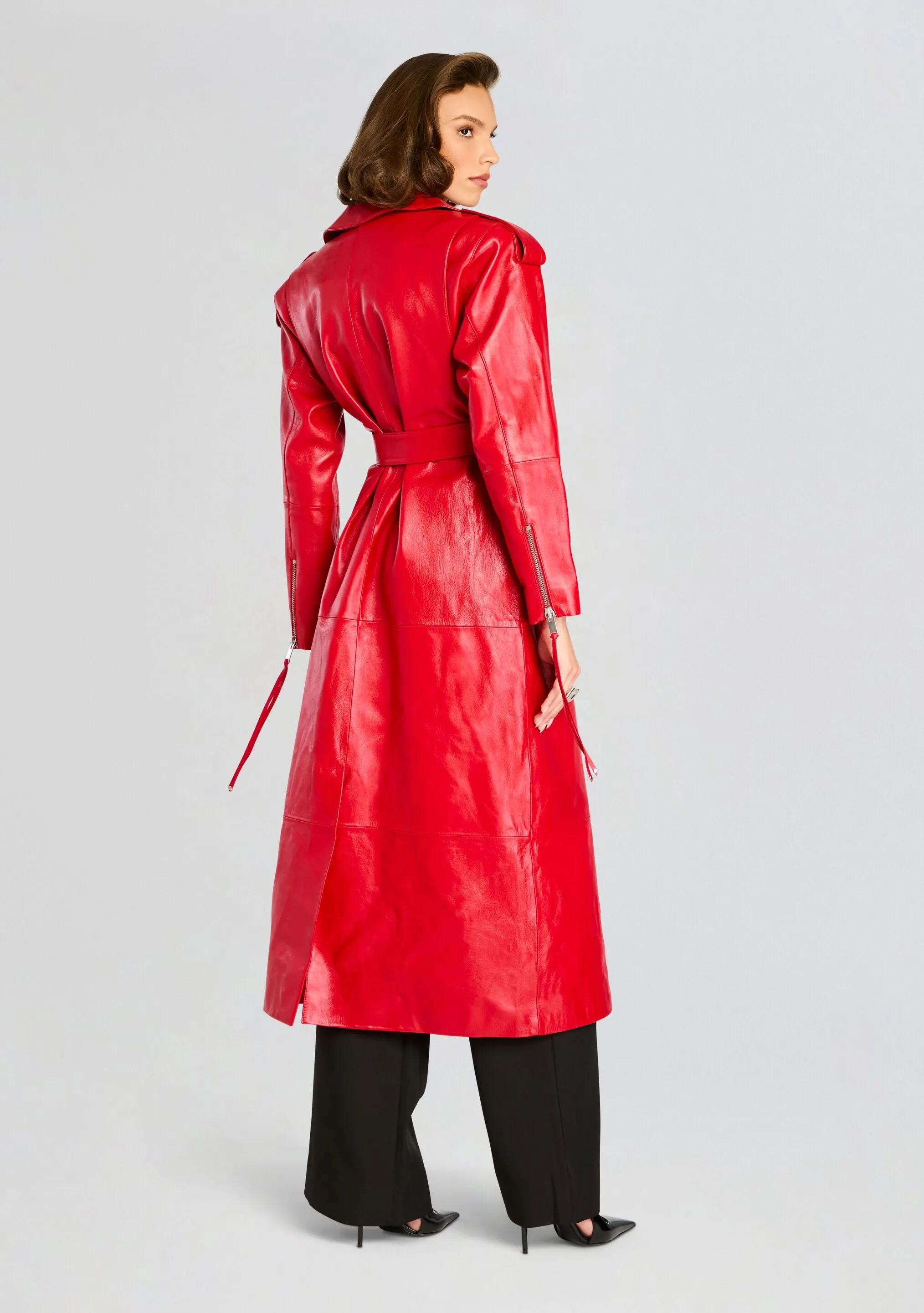 Knightley Leather Trench Coat sold by Retrofete product image thumbnail 4