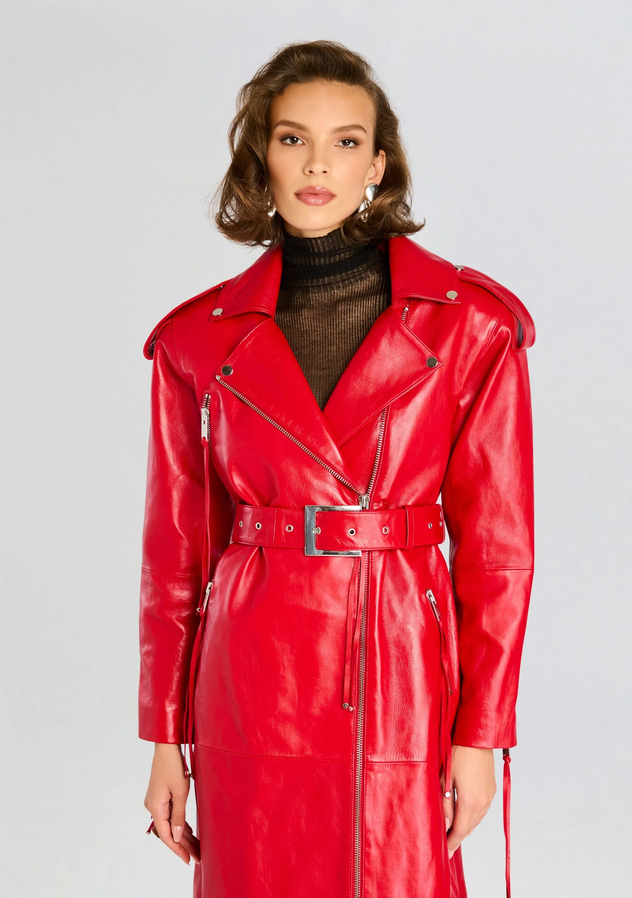 Knightley Leather Trench Coat sold by Retrofete product image thumbnail 5