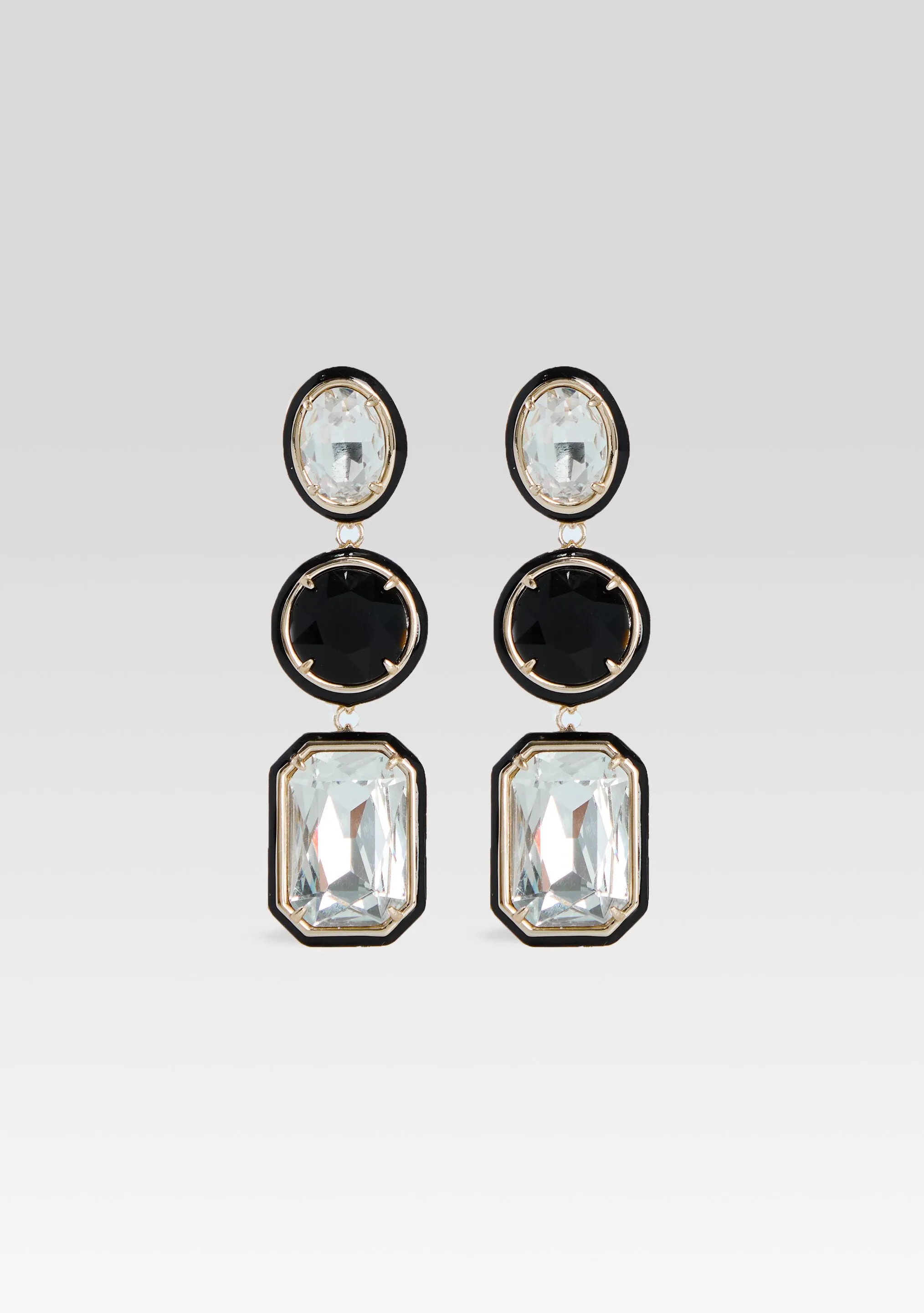 Camille Gemstone Drop Earrings sold by Retrofete