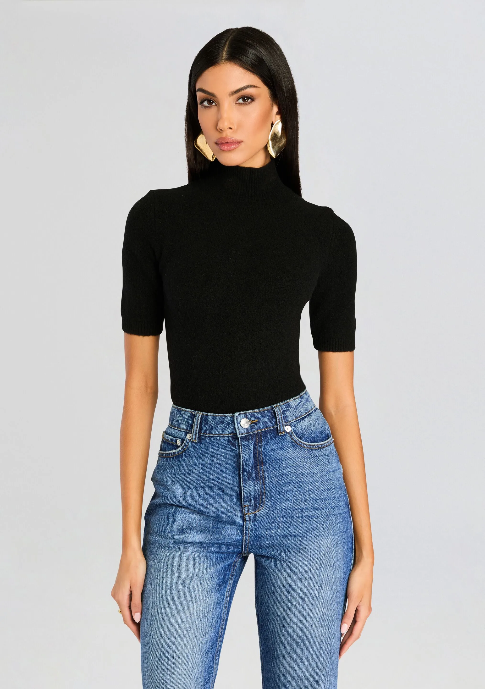 Yuna Fuzzy Knit Top sold by Retrofete