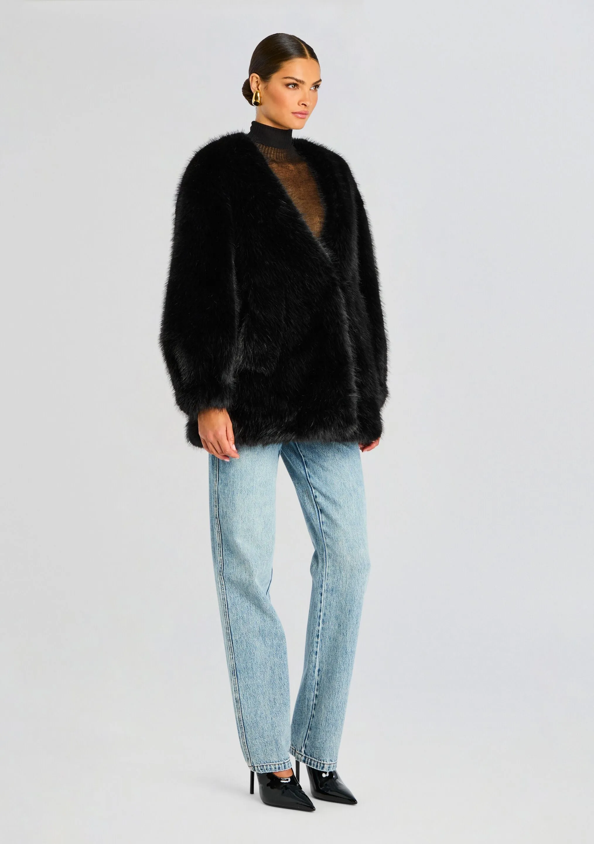 Heiress Faux Fur Jacket sold by Retrofete product image thumbnail 3