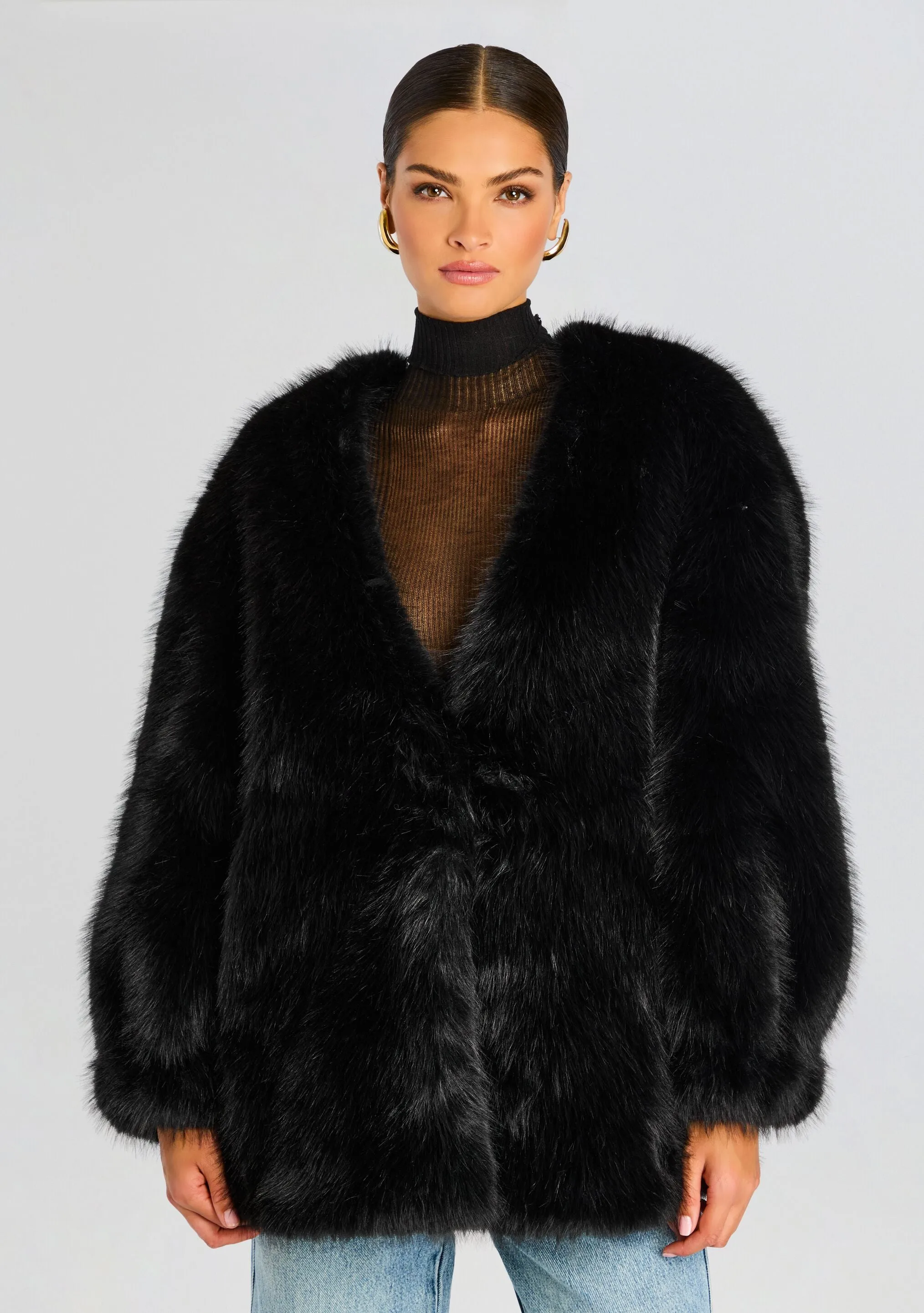 Heiress Faux Fur Jacket sold by Retrofete