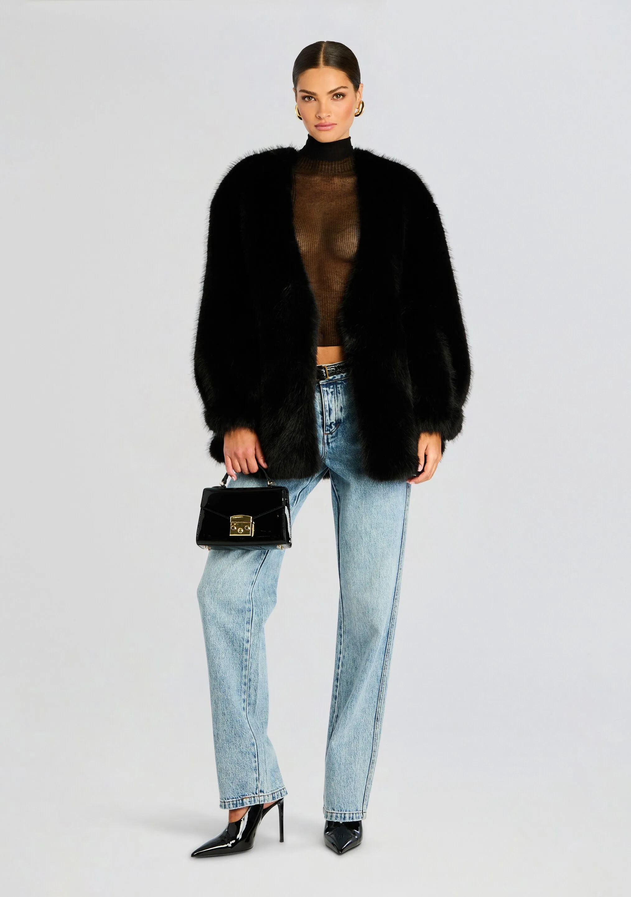 Heiress Faux Fur Jacket sold by Retrofete product image thumbnail 5