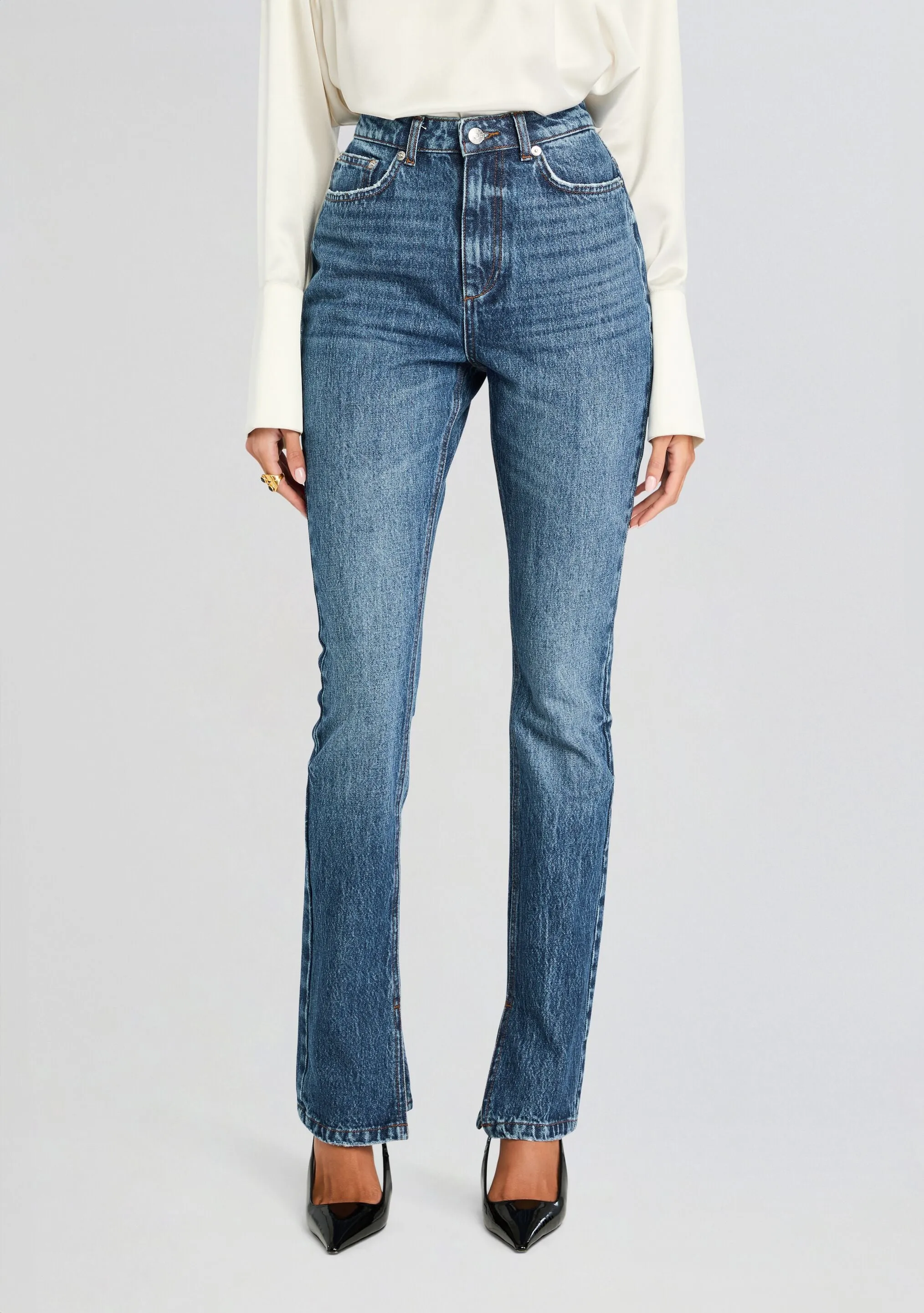 Lafayette Slim Straight Leg Jean sold by Retrofete