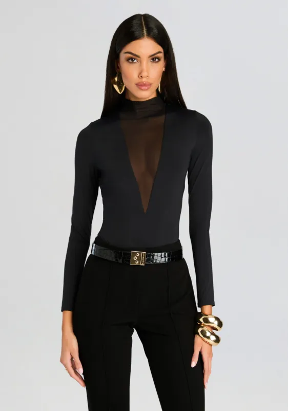 Jackie Mesh Bodysuit sold by Retrofete