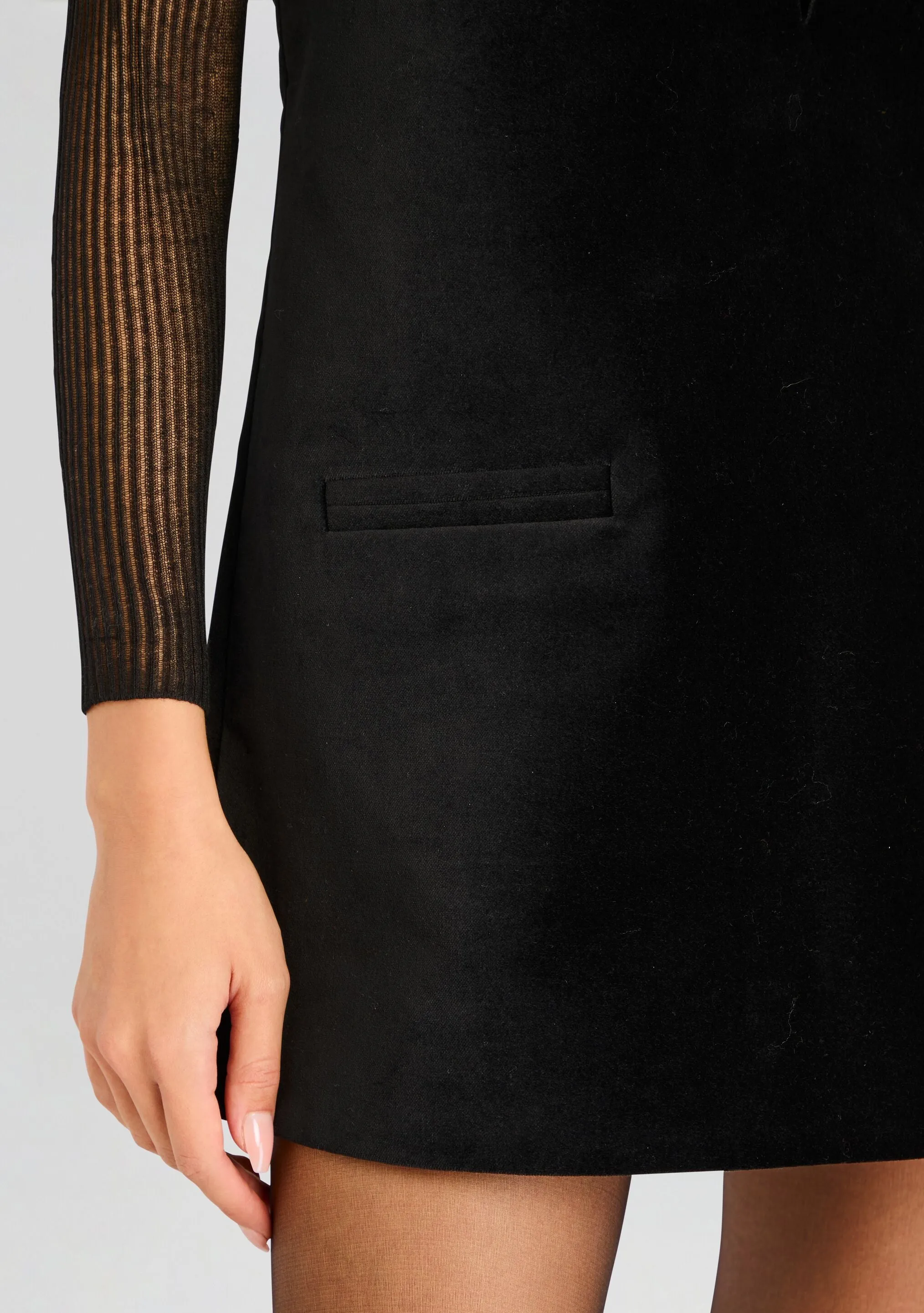 Maxine Velvet Mini Dress sold by Retrofete product image thumbnail 2