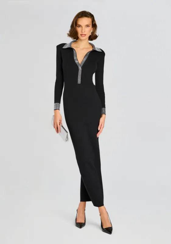 Shareen Embellished Knit Dress sold by Retrofete