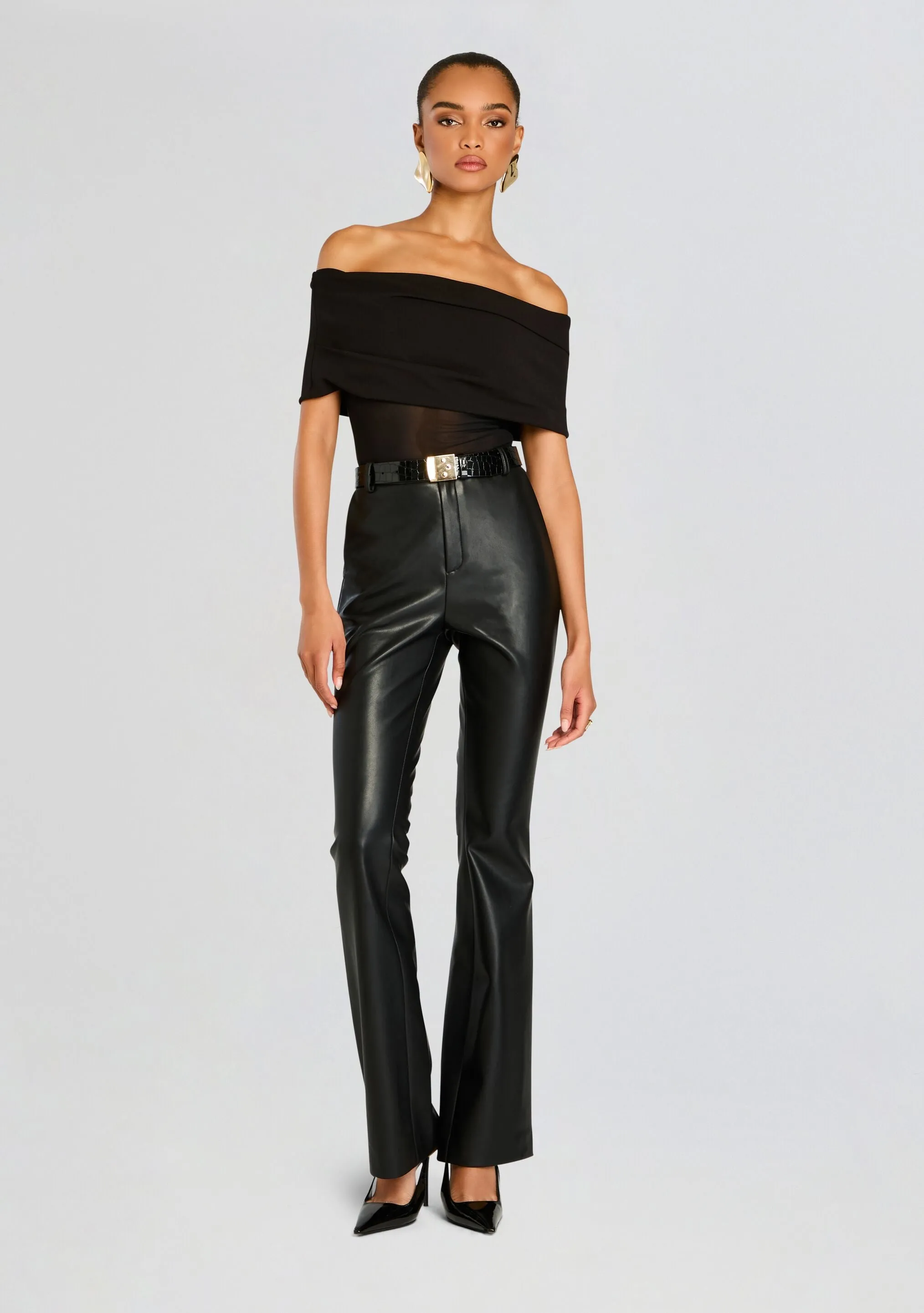 Ronja Vegan Leather Trouser sold by Retrofete product image thumbnail 2