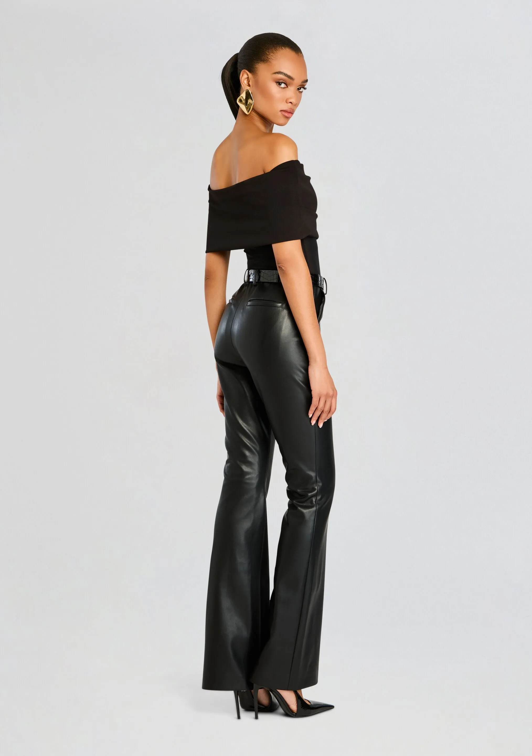 Ronja Vegan Leather Trouser sold by Retrofete product image thumbnail 4
