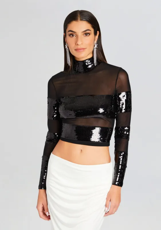 Nyx Sequin Top sold by Retrofete