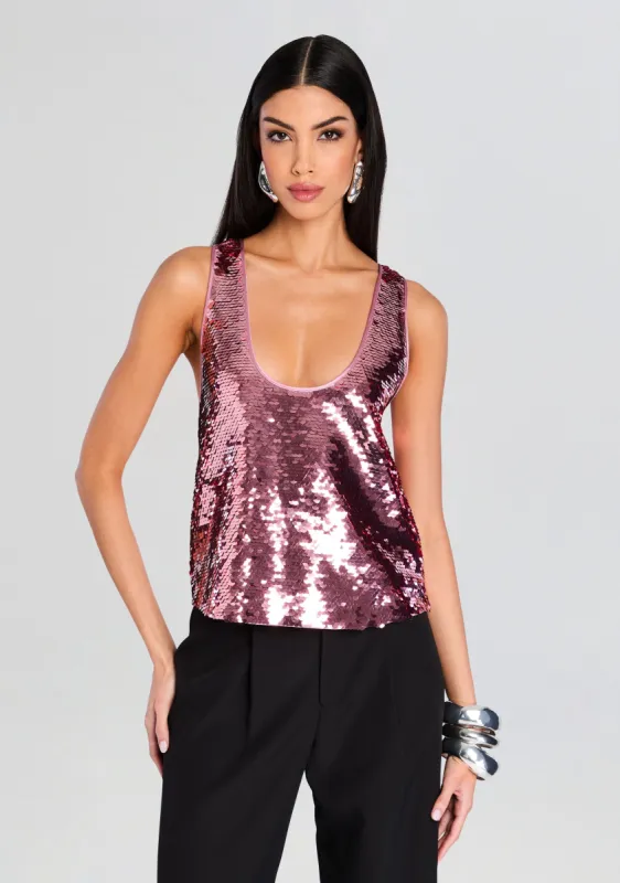 Mandy Sequin Top sold by Retrofete