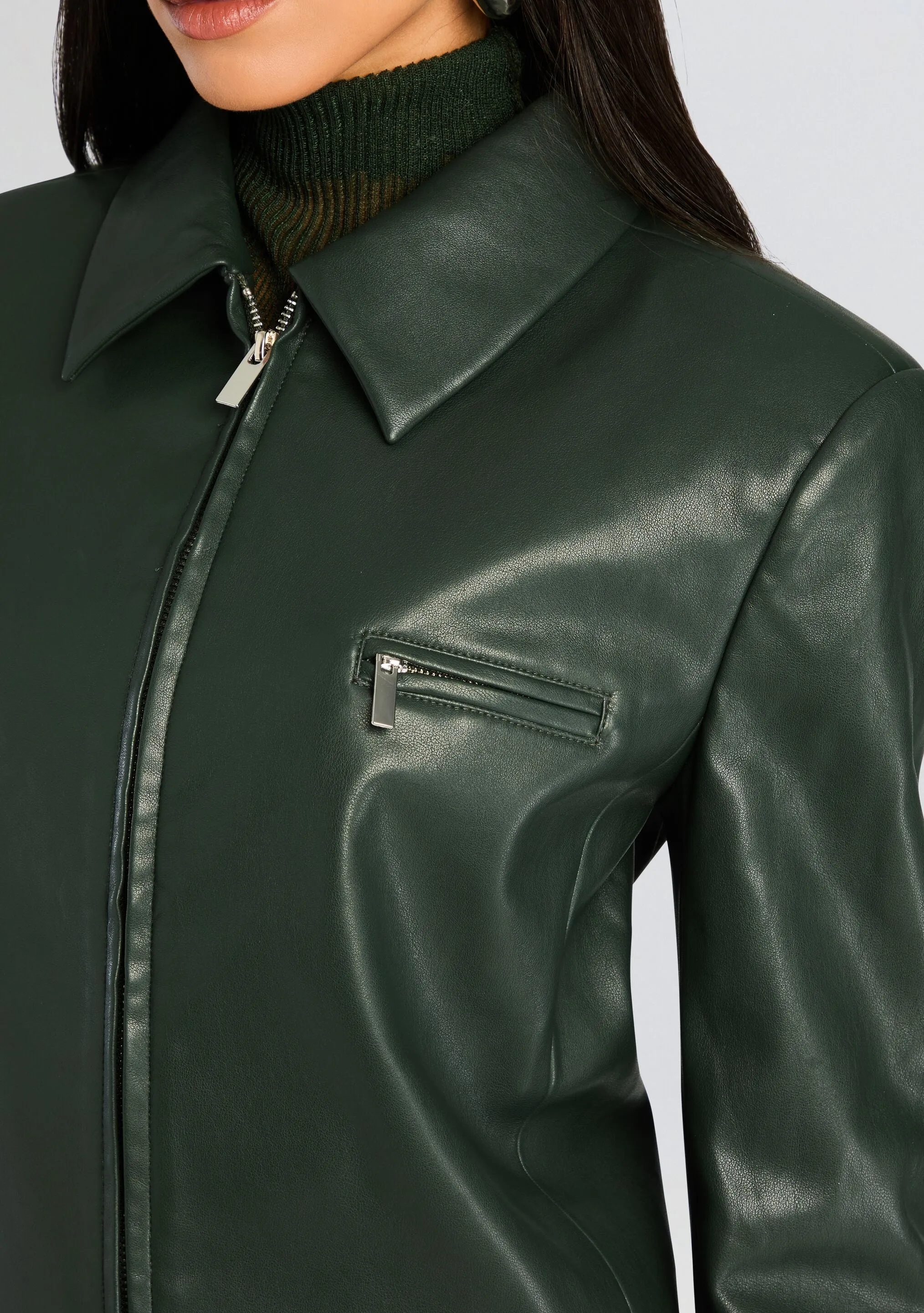 Asha Faux Leather Jacket sold by Retrofete product image thumbnail 2