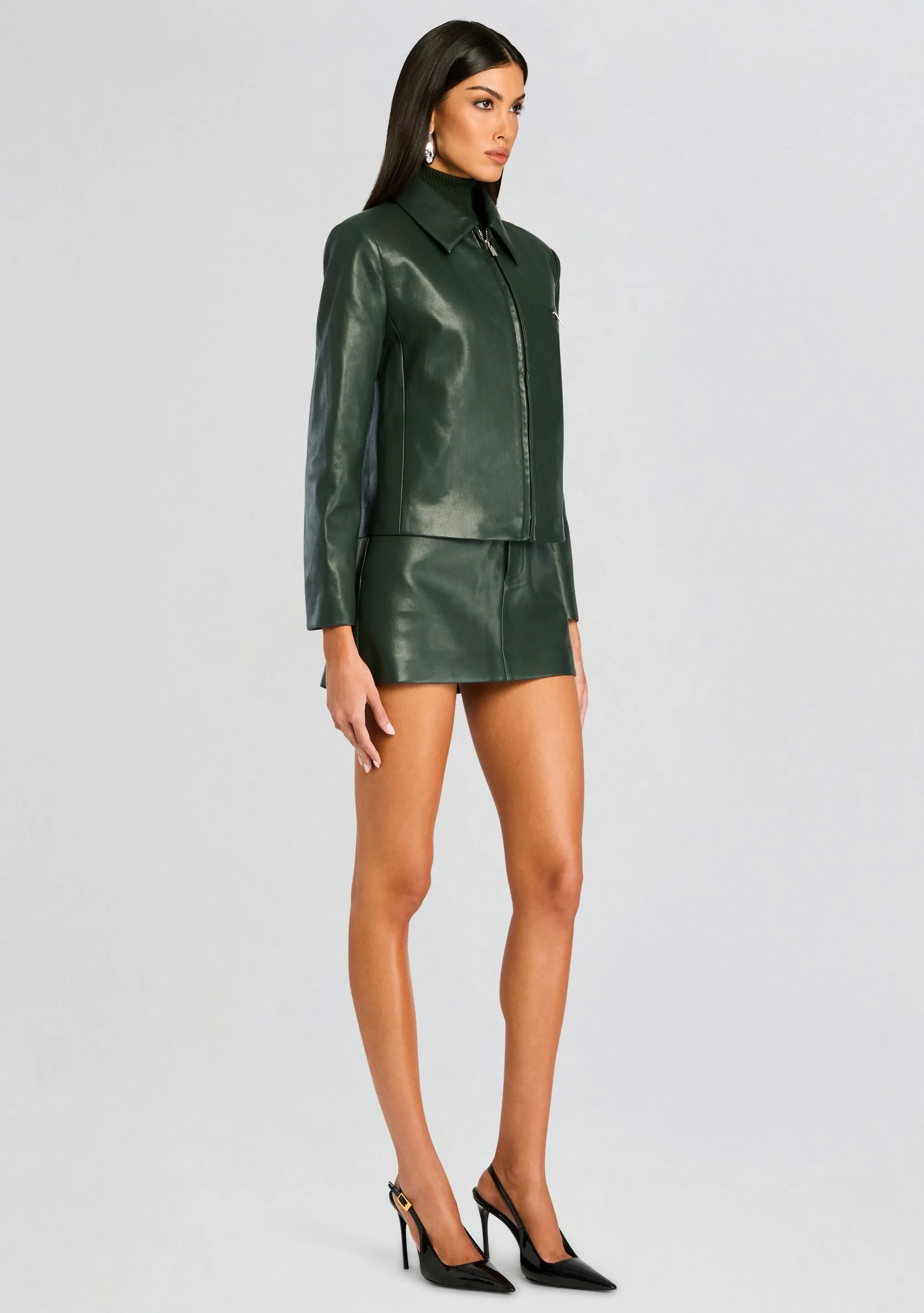 Asha Faux Leather Jacket sold by Retrofete product image thumbnail 3