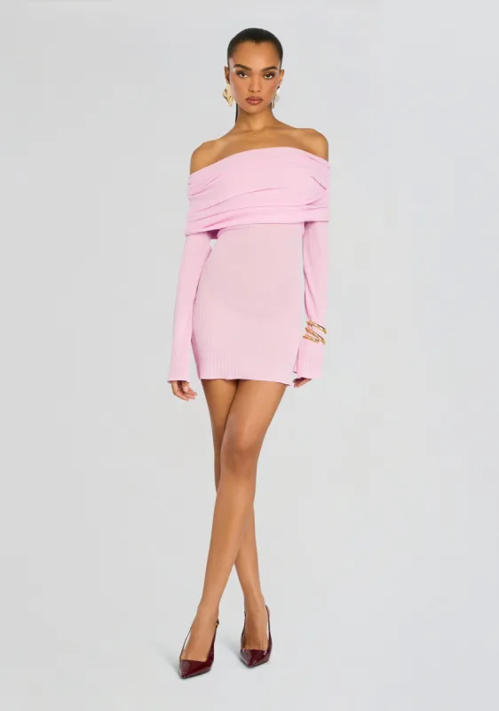 Galli Rib Knit Mini Dress sold by Retrofete
