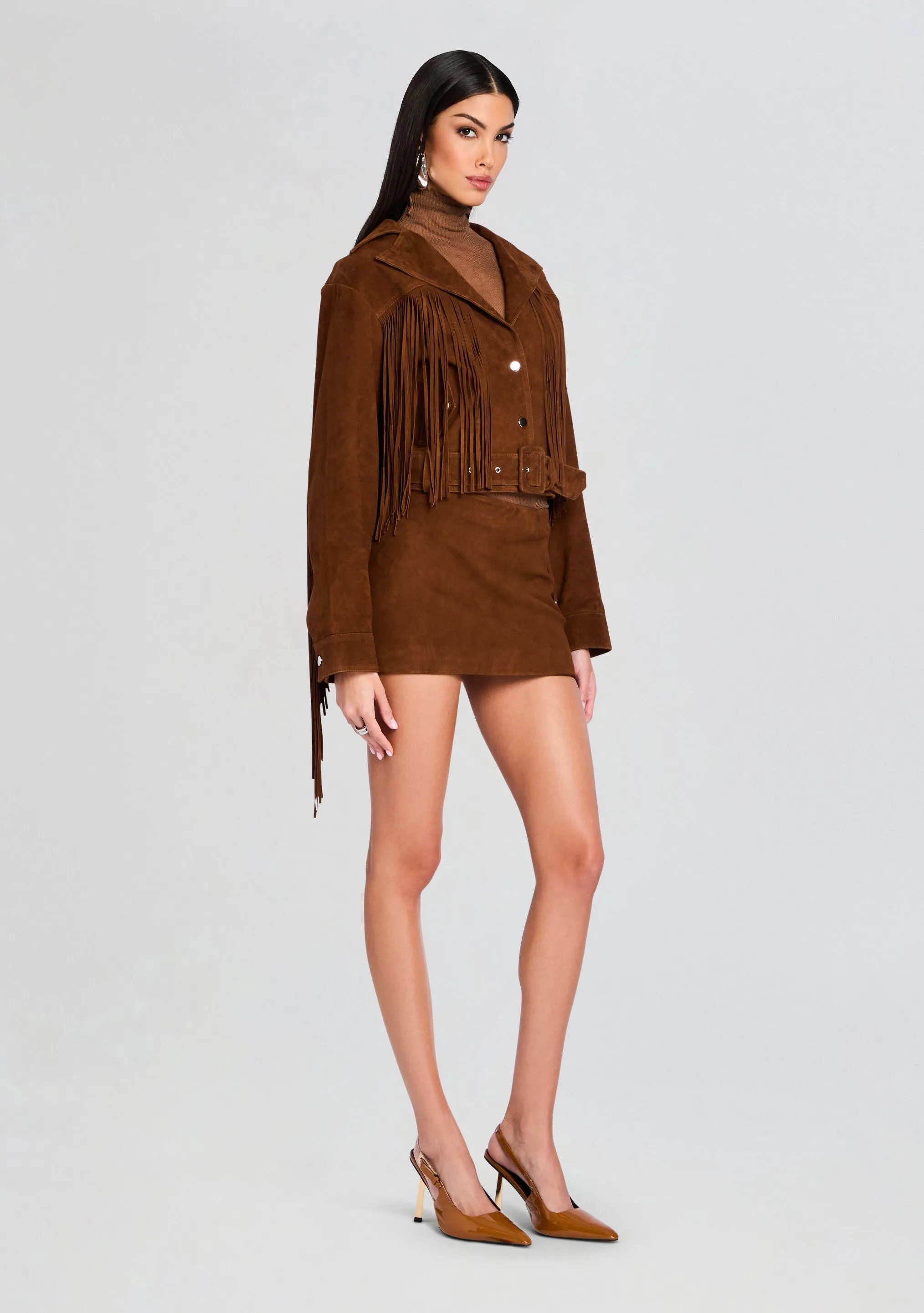 Valerie Suede Leather Skirt sold by Retrofete product image thumbnail 3