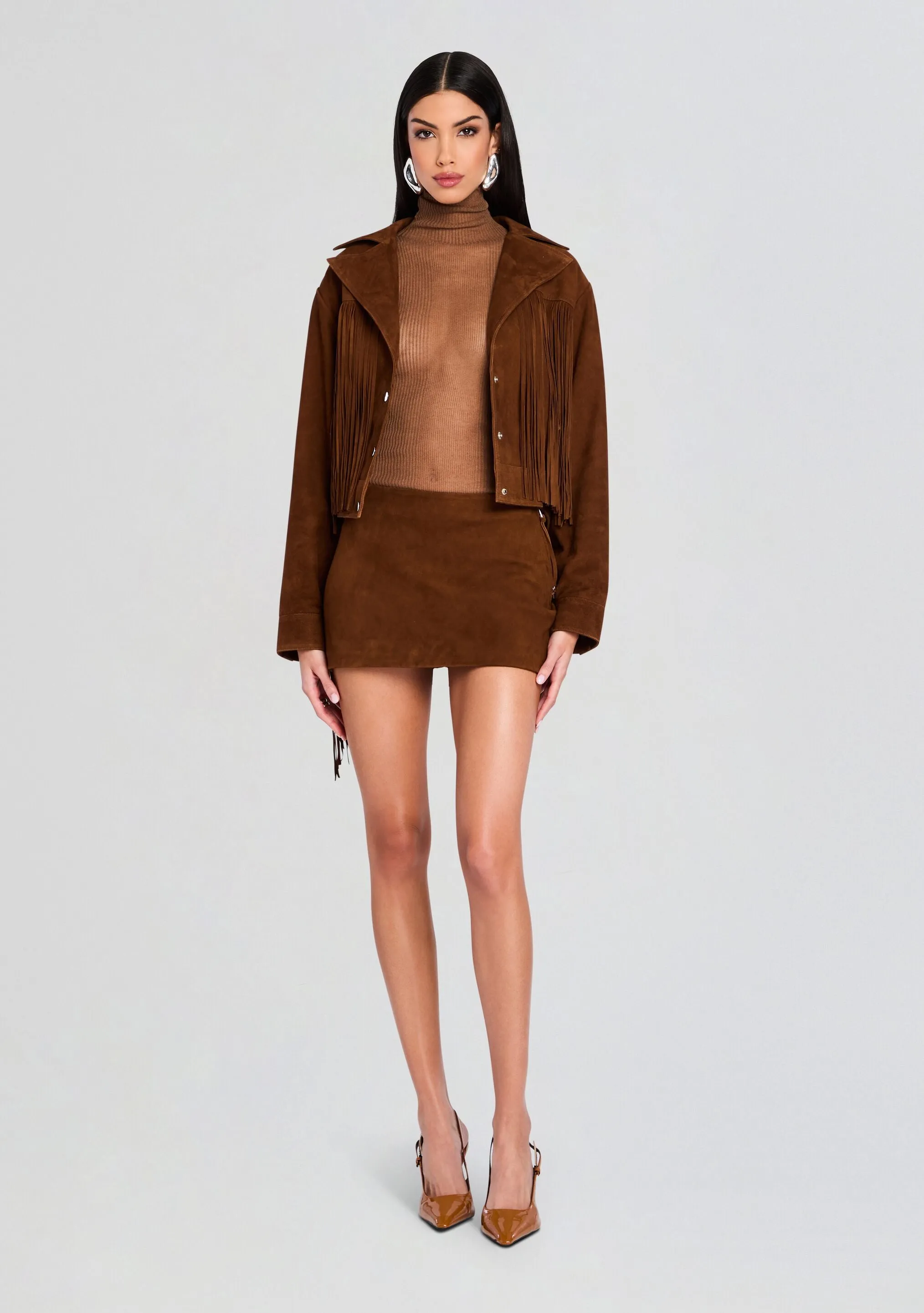 Valerie Suede Leather Skirt sold by Retrofete product image thumbnail 5