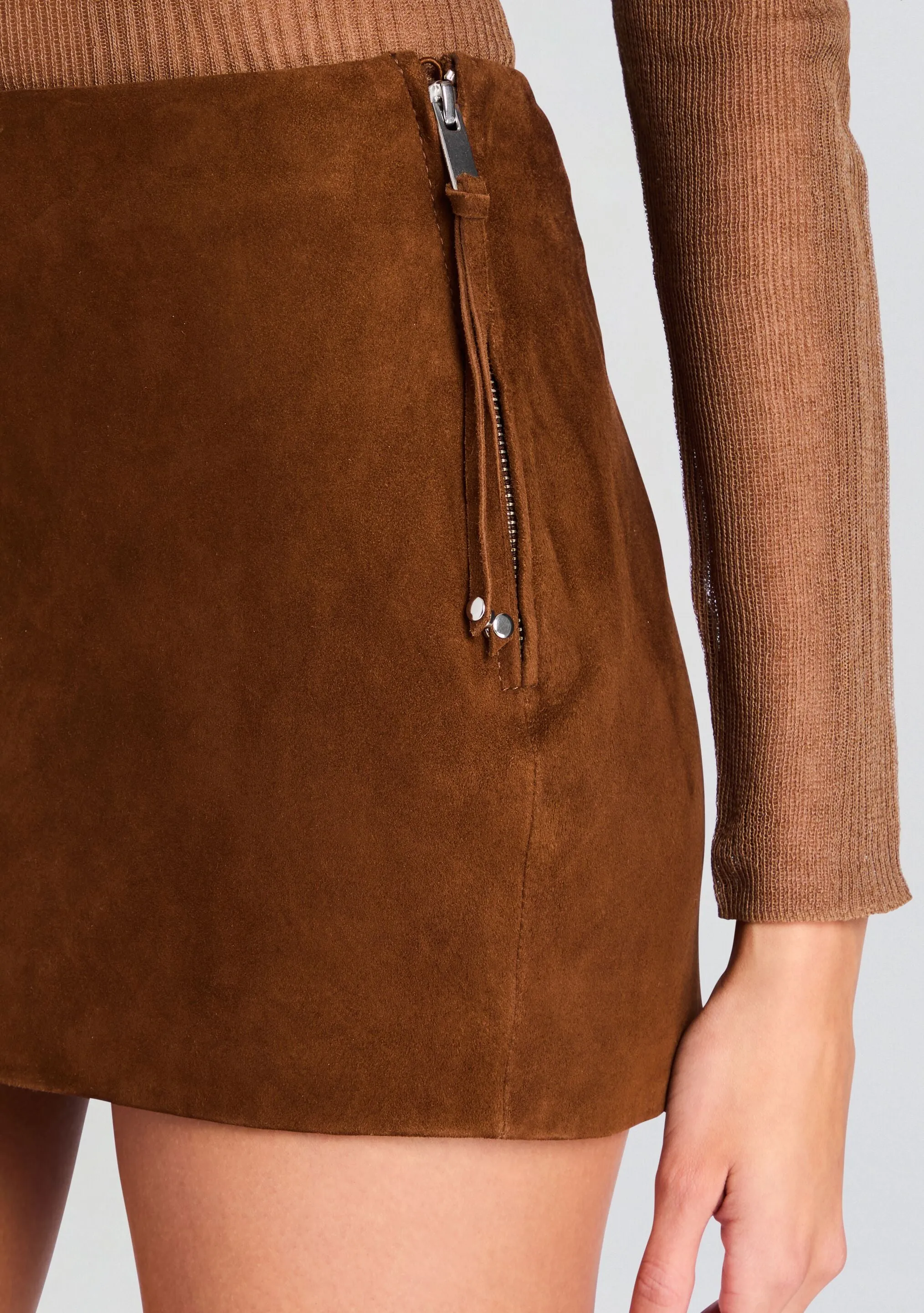 Valerie Suede Leather Skirt sold by Retrofete product image thumbnail 2