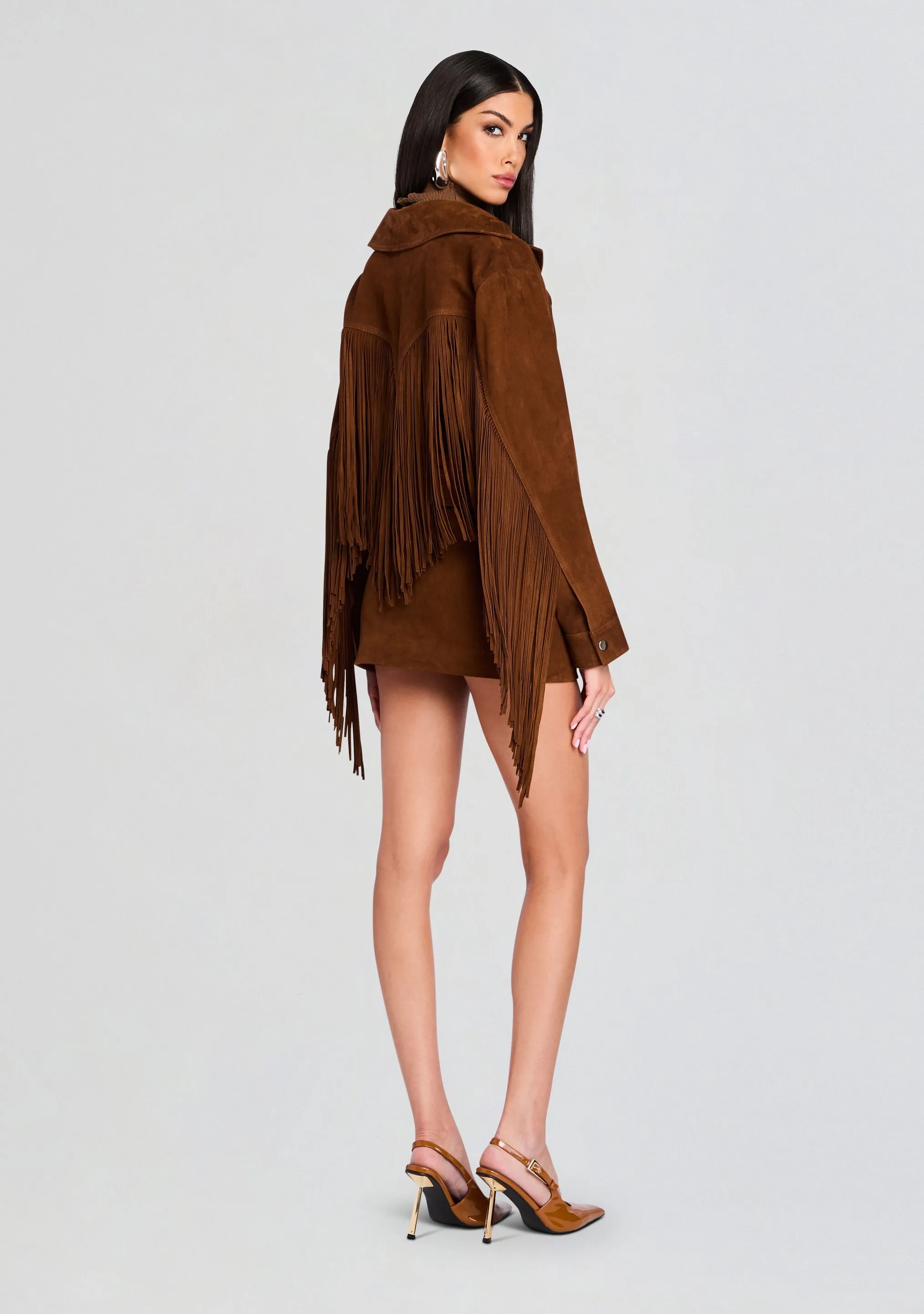 Valerie Suede Leather Skirt sold by Retrofete product image thumbnail 4
