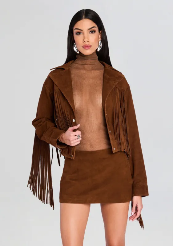 Vonda Suede Jacket sold by Retrofete