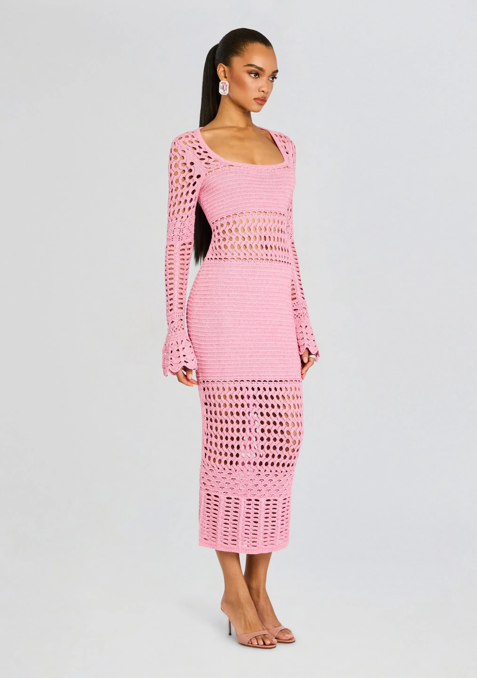 Airie Knit Crochet Dress sold by Retrofete product image thumbnail 3
