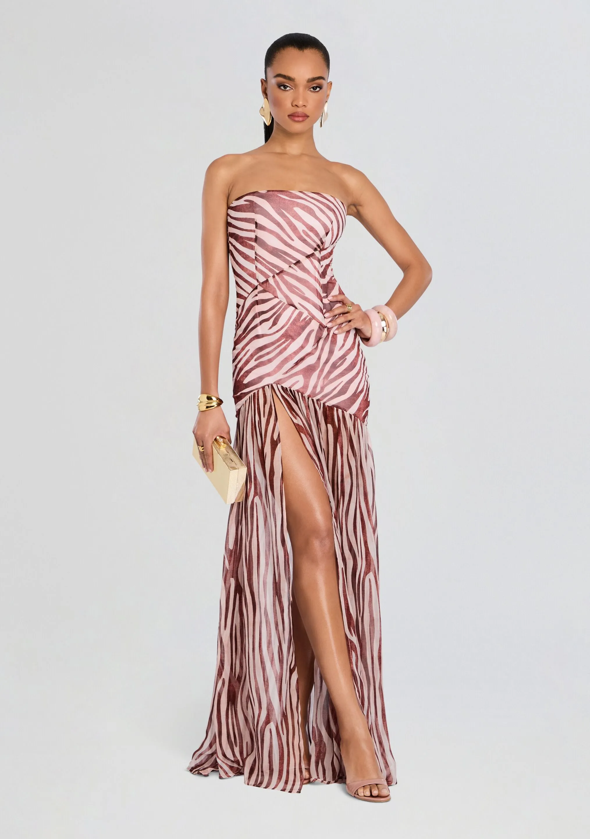 Nicole Silk Chiffon Dress sold by Retrofete