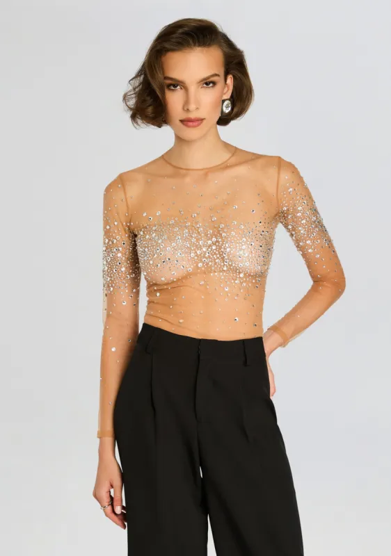 Nea Embellished Top sold by Retrofete