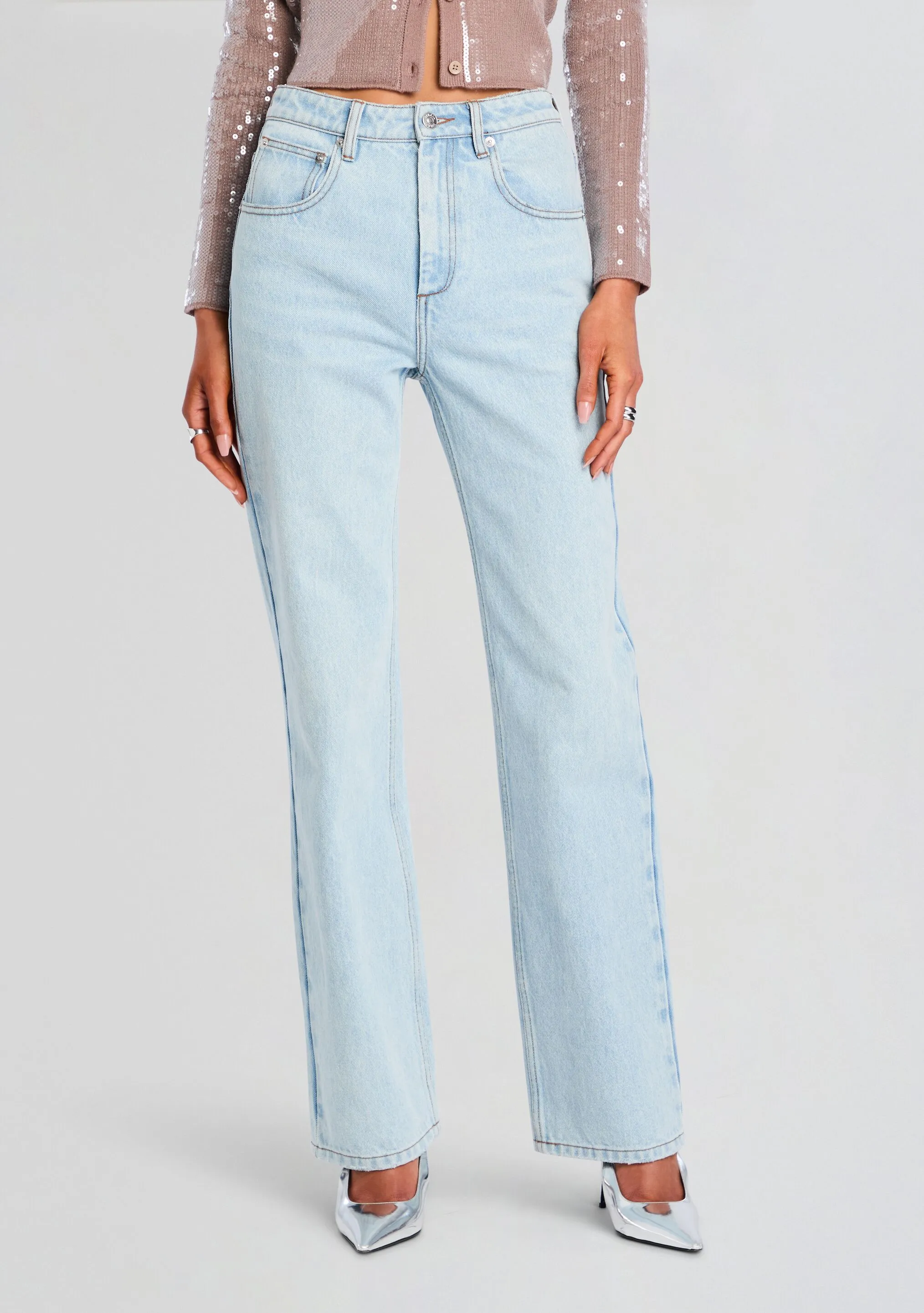 Brooklyn High Rise Straight Jean sold by Retrofete