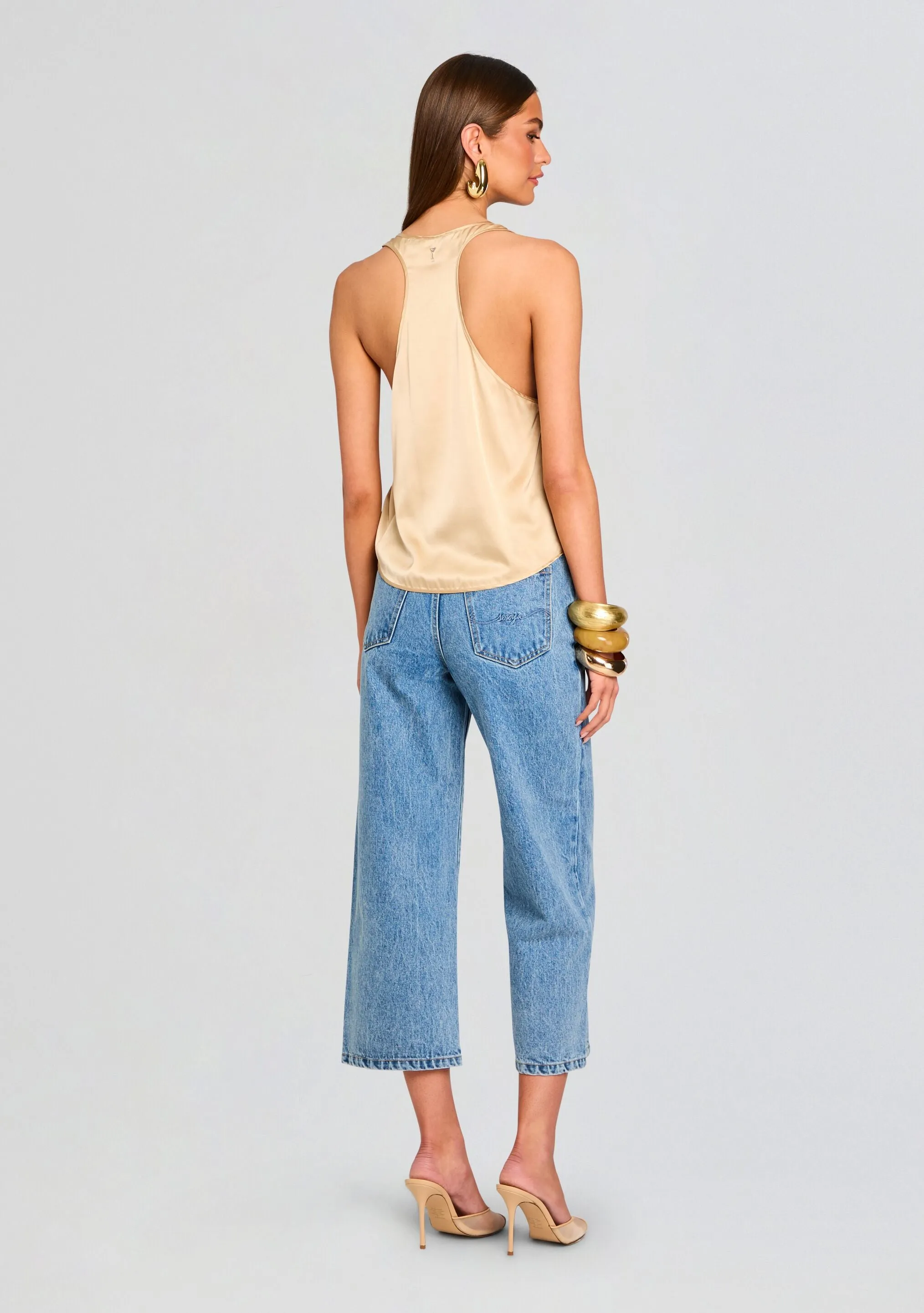 Kirt Wide Leg Cropped Jeans sold by Retrofete product image thumbnail 4