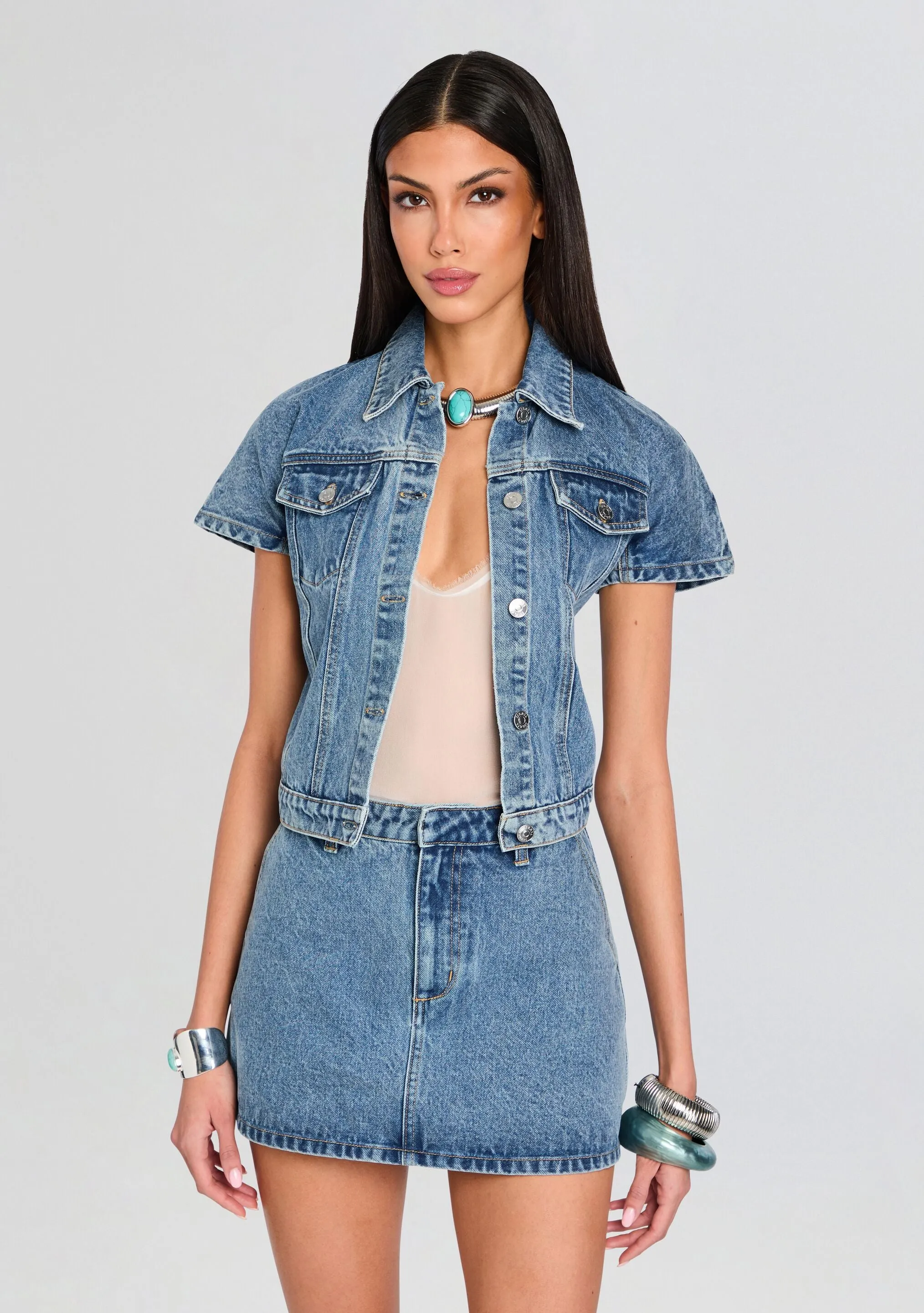 Magda Cap Sleeve Jacket sold by Retrofete