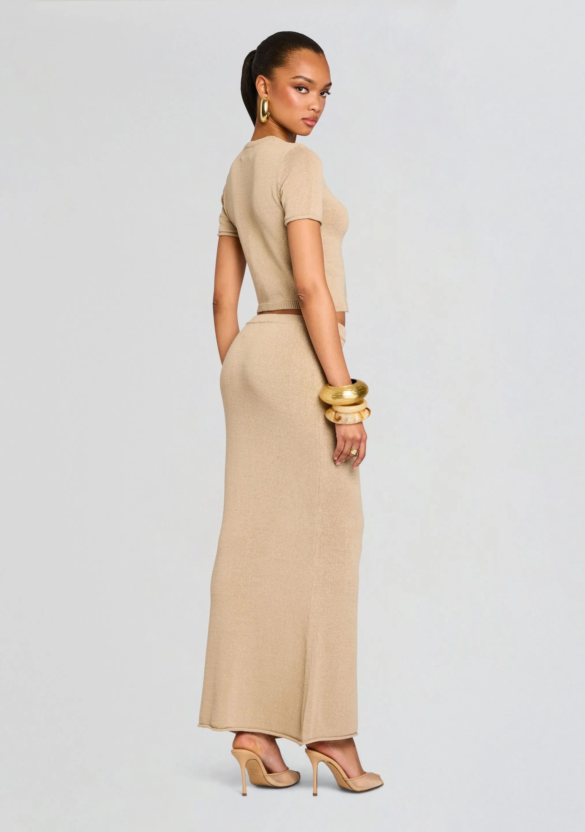 Kora Knit Maxi Skirt sold by Retrofete product image thumbnail 4