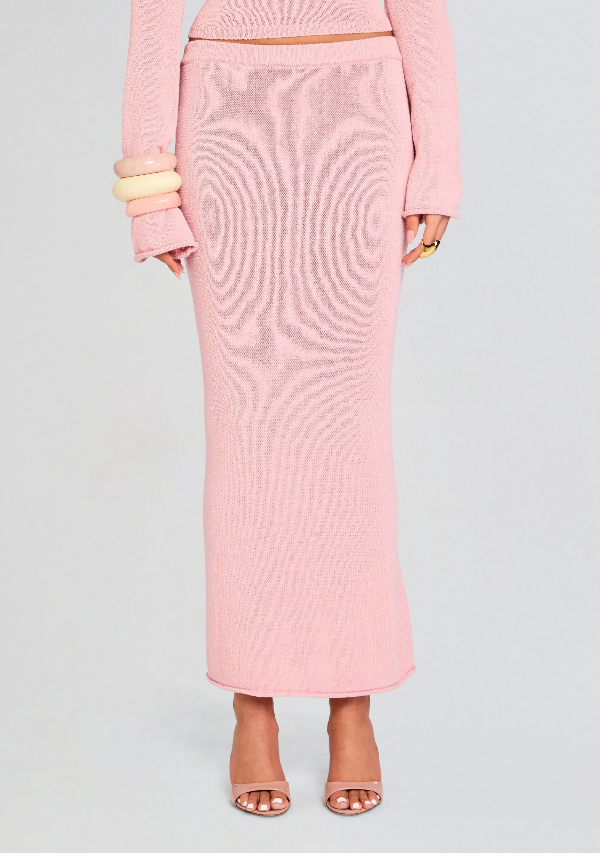 Kora Knit Maxi Skirt sold by Retrofete