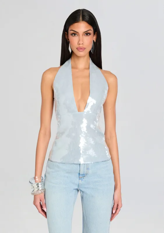 Joy Sequin Top sold by Retrofete