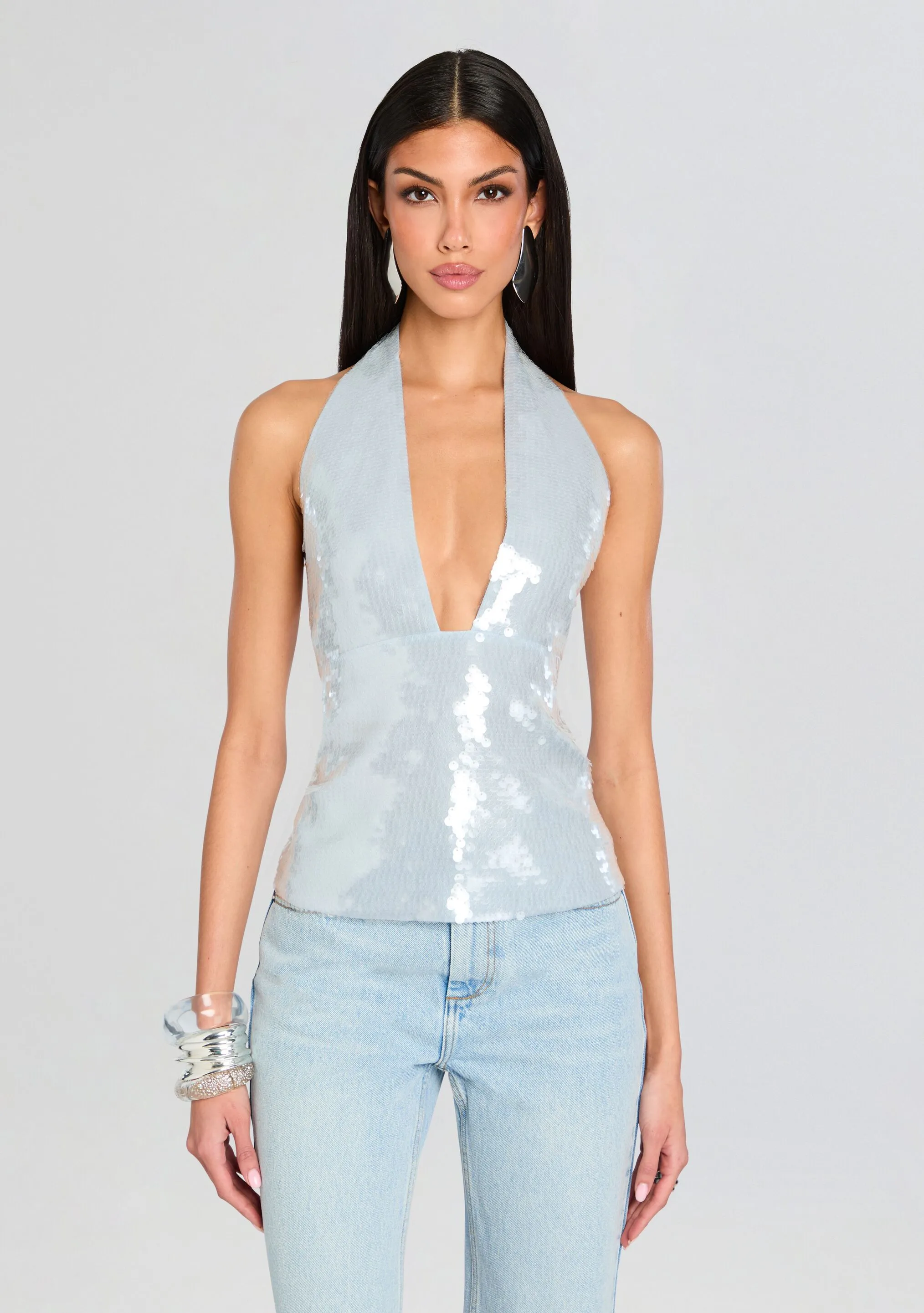 Joy Sequin Top sold by Retrofete