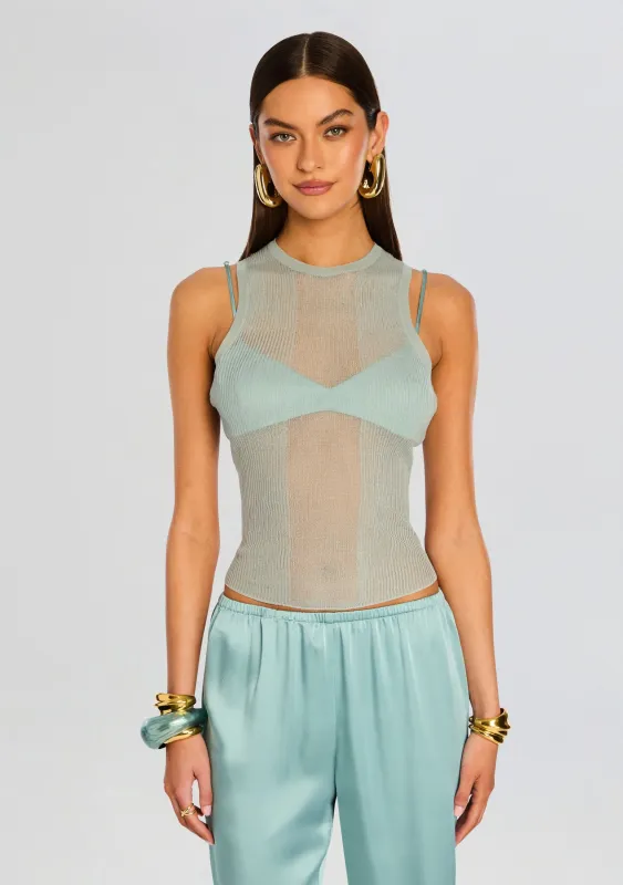 Jori Rib Knit Tank sold by Retrofete