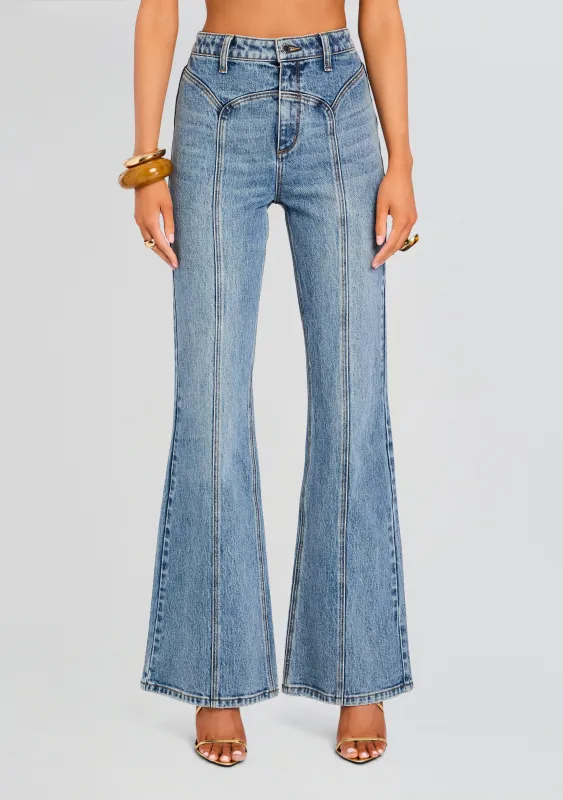 Maelle Denim Pant sold by Retrofete