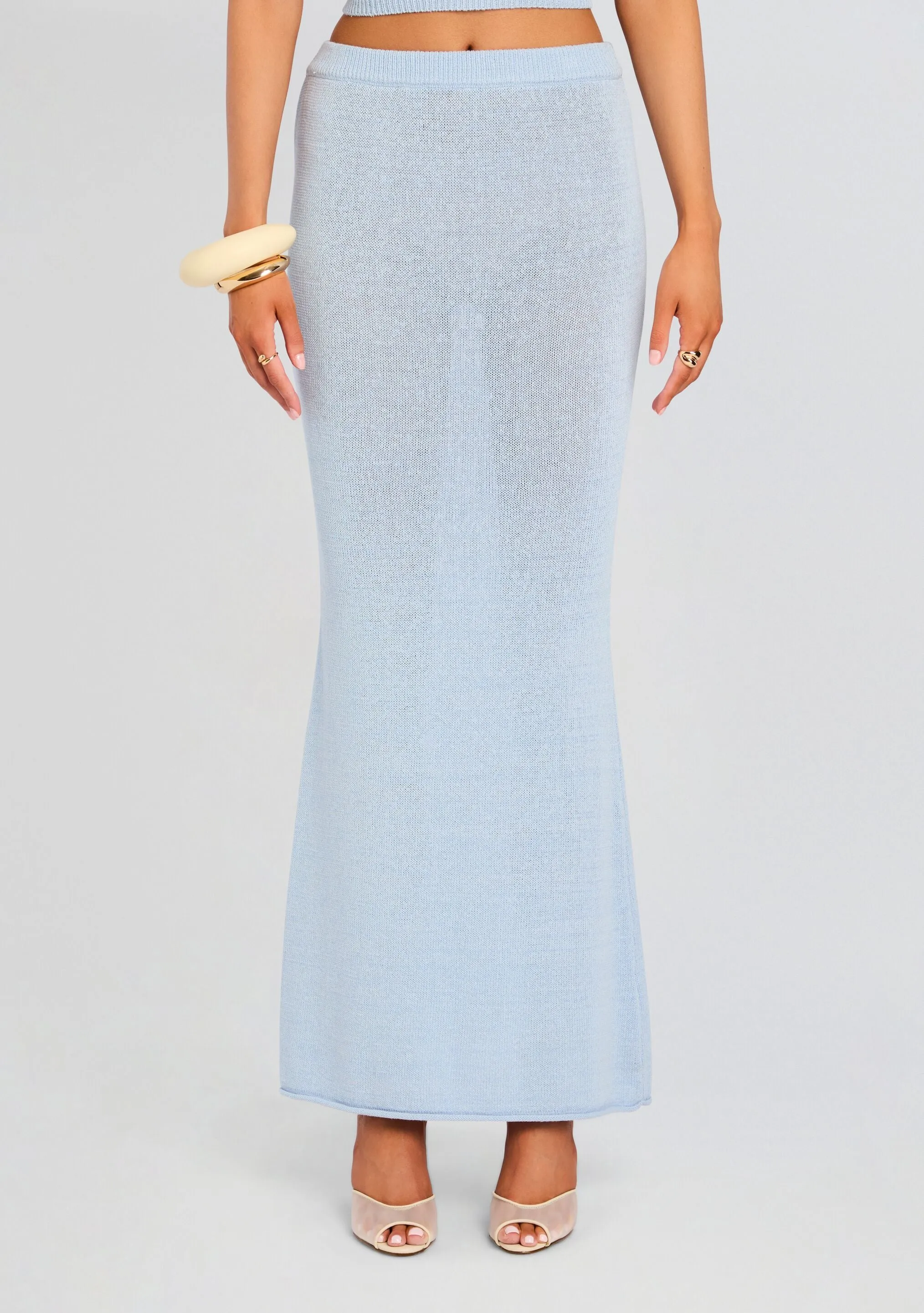 Kora Knit Maxi Skirt sold by Retrofete