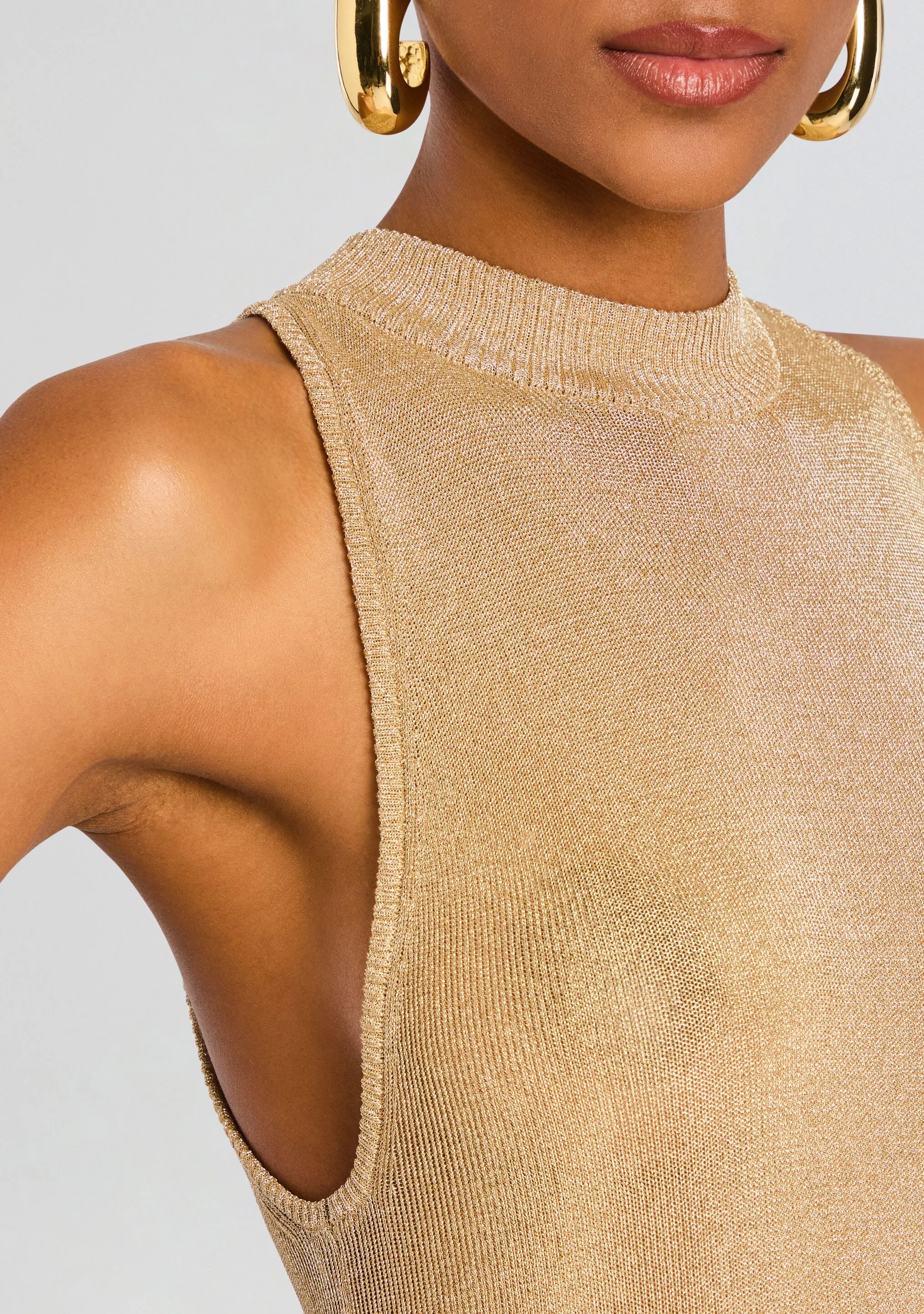 Henne Metallic Knit Maxi Dress sold by Retrofete product image thumbnail 2