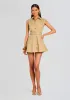 Audley Trench Mini Dress sold by Retrofete