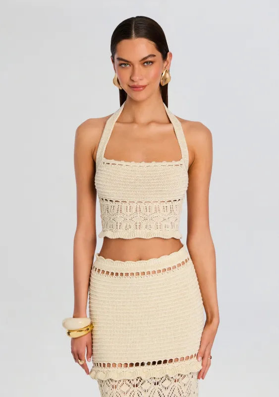 Soliana Crochet Top sold by Retrofete