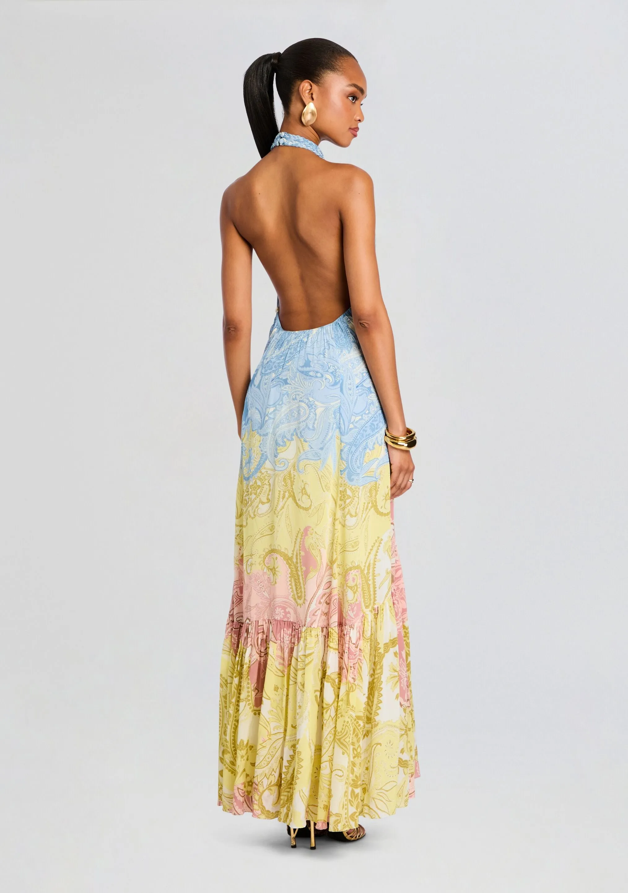 Fiza Halter Long Dress sold by Retrofete product image thumbnail 4