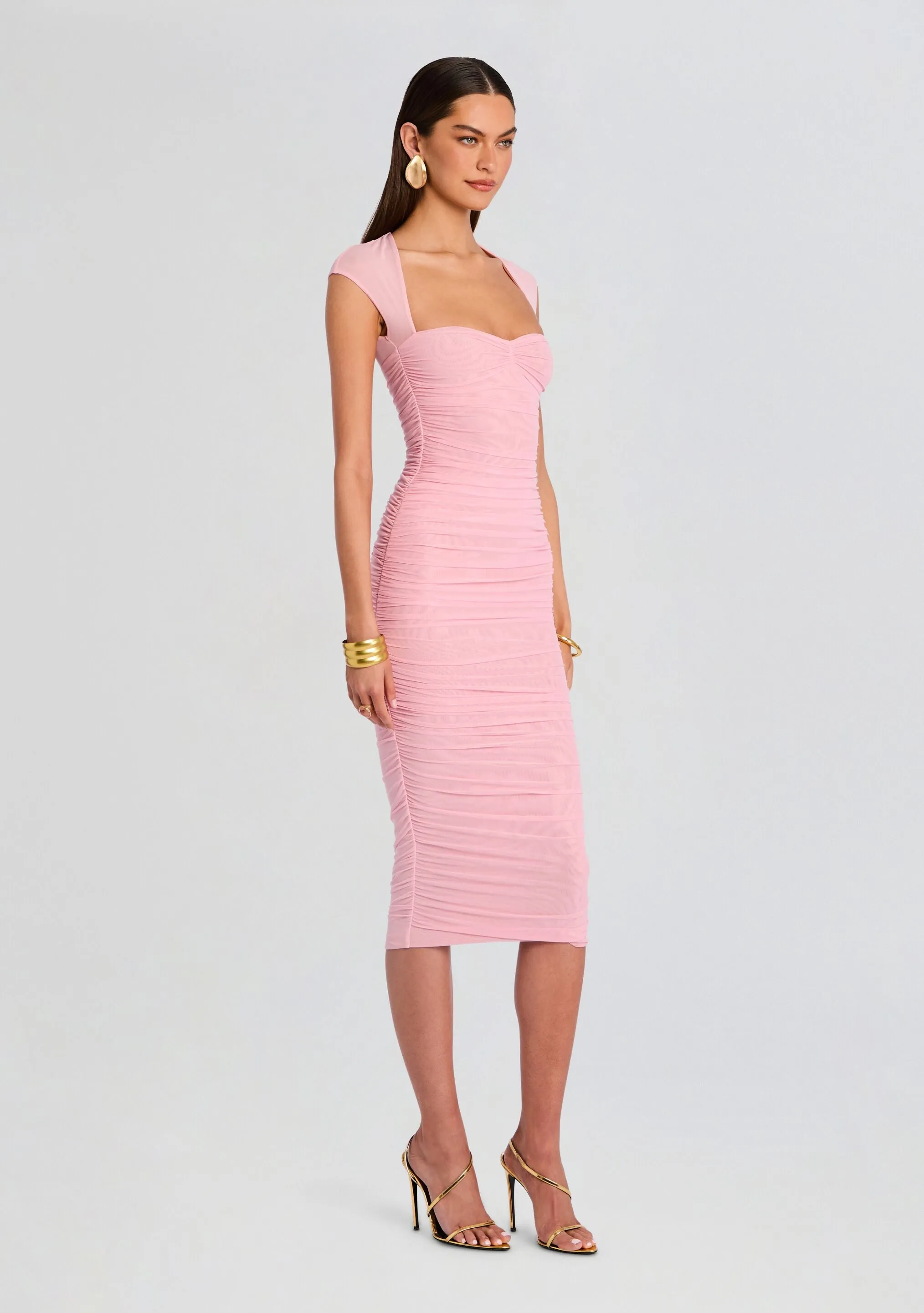 Kylie Mesh Midi Dress sold by Retrofete product image thumbnail 3