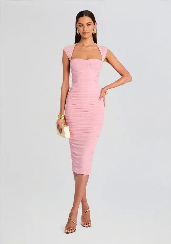 Kylie Mesh Midi Dress sold by Retrofete