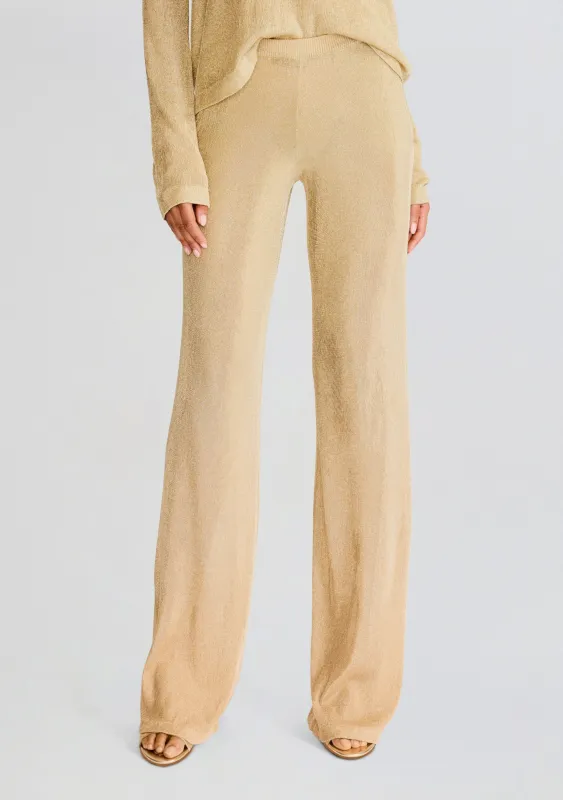 Sheldon Metallic Knit Pant sold by Retrofete
