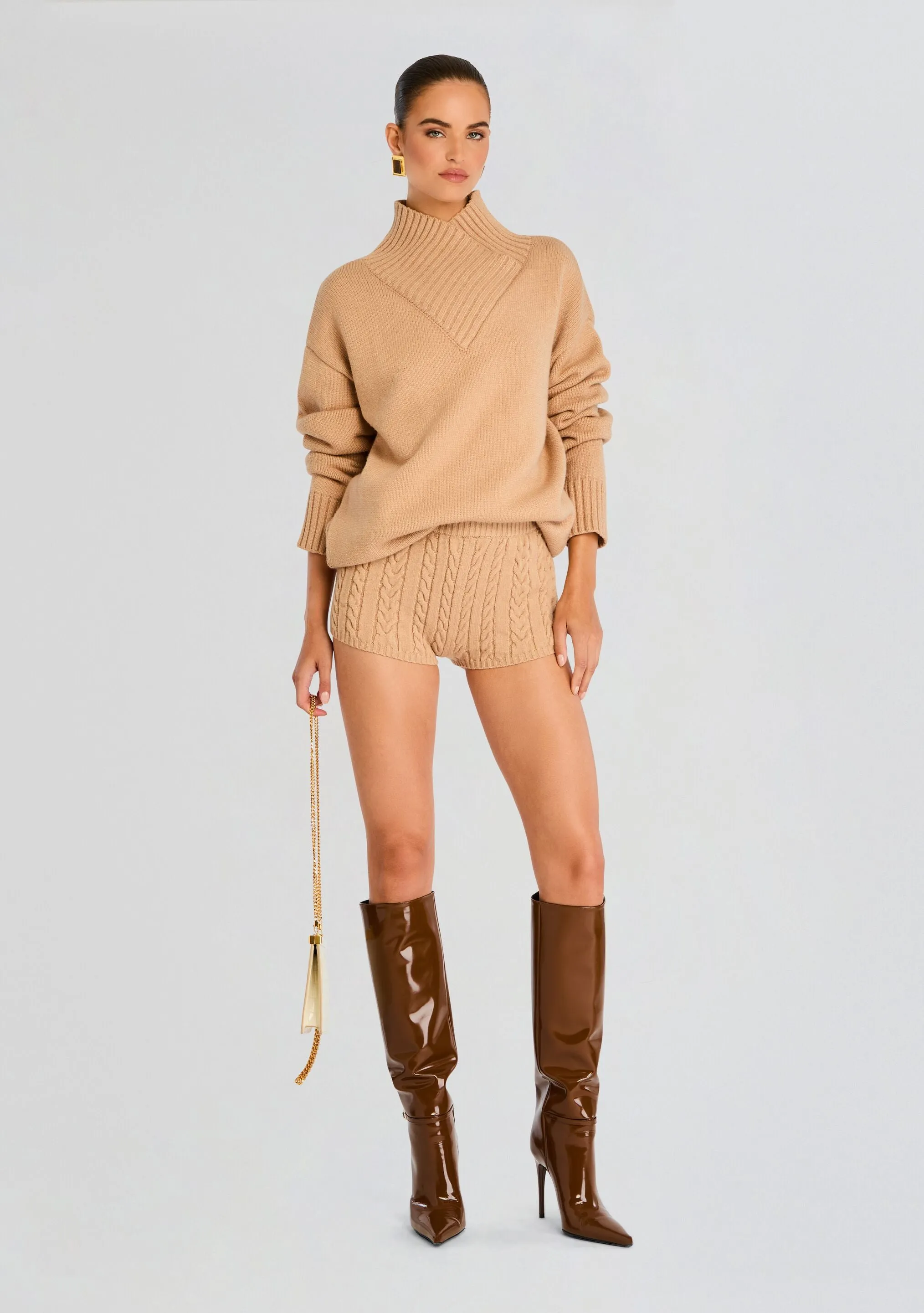 Dessa Chunky Knit Sweater Dress sold by Retrofete product image thumbnail 5
