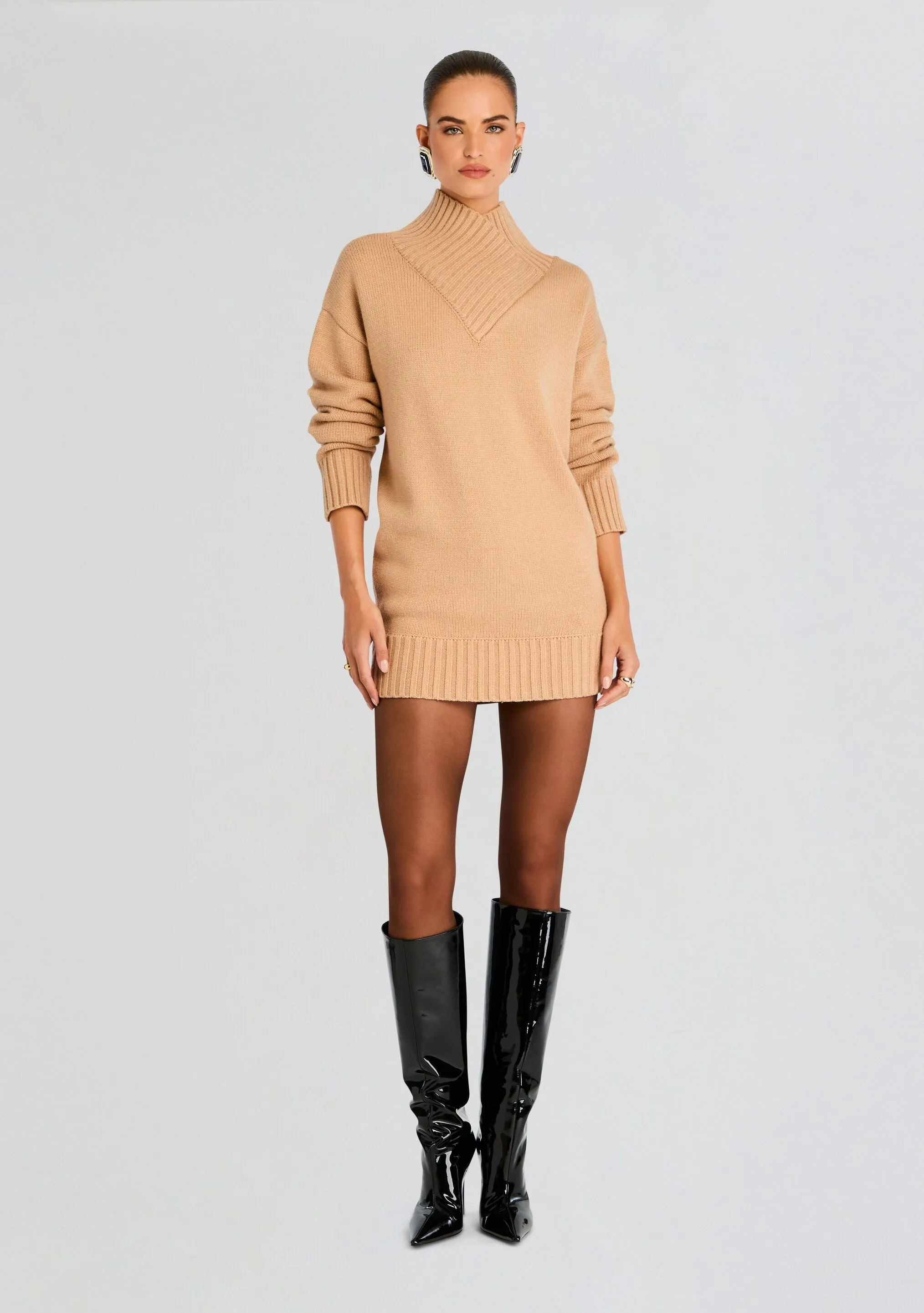 Dessa Chunky Knit Sweater Dress sold by Retrofete product image thumbnail 2