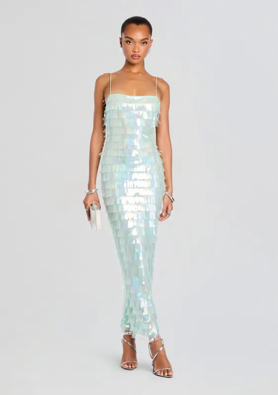 Alana Sequin Dress sold by Retrofete